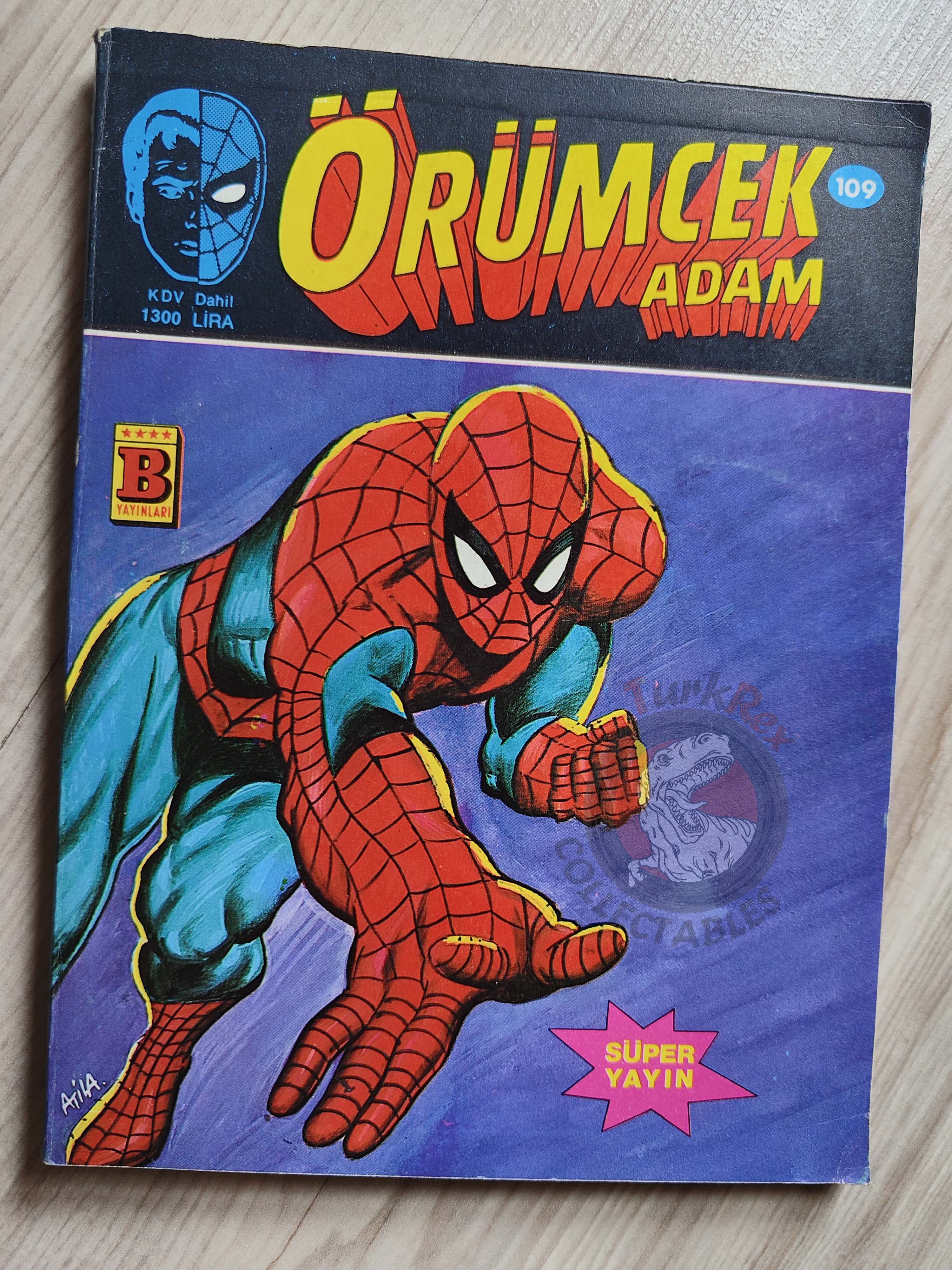Spider-Man #109 1989 Turkish Comic Turkey Spectacular #139 #140 #141 #142