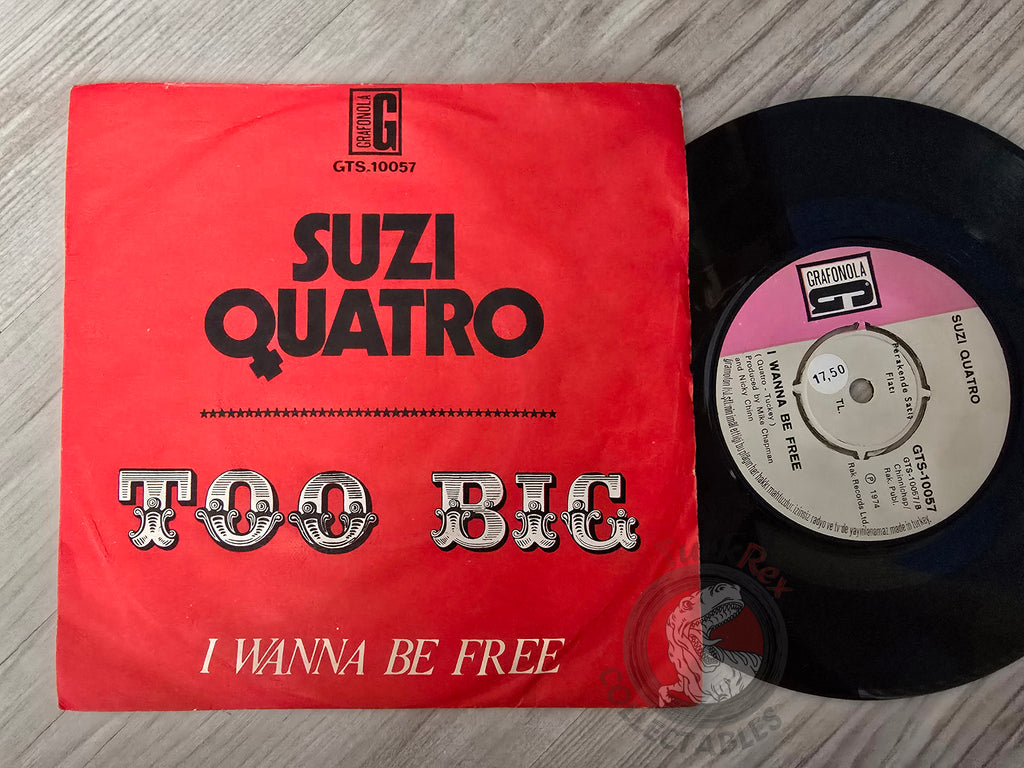 Suzi Quatro – Too Big 7" Turkish Pressing Vinyl Turkey Edition