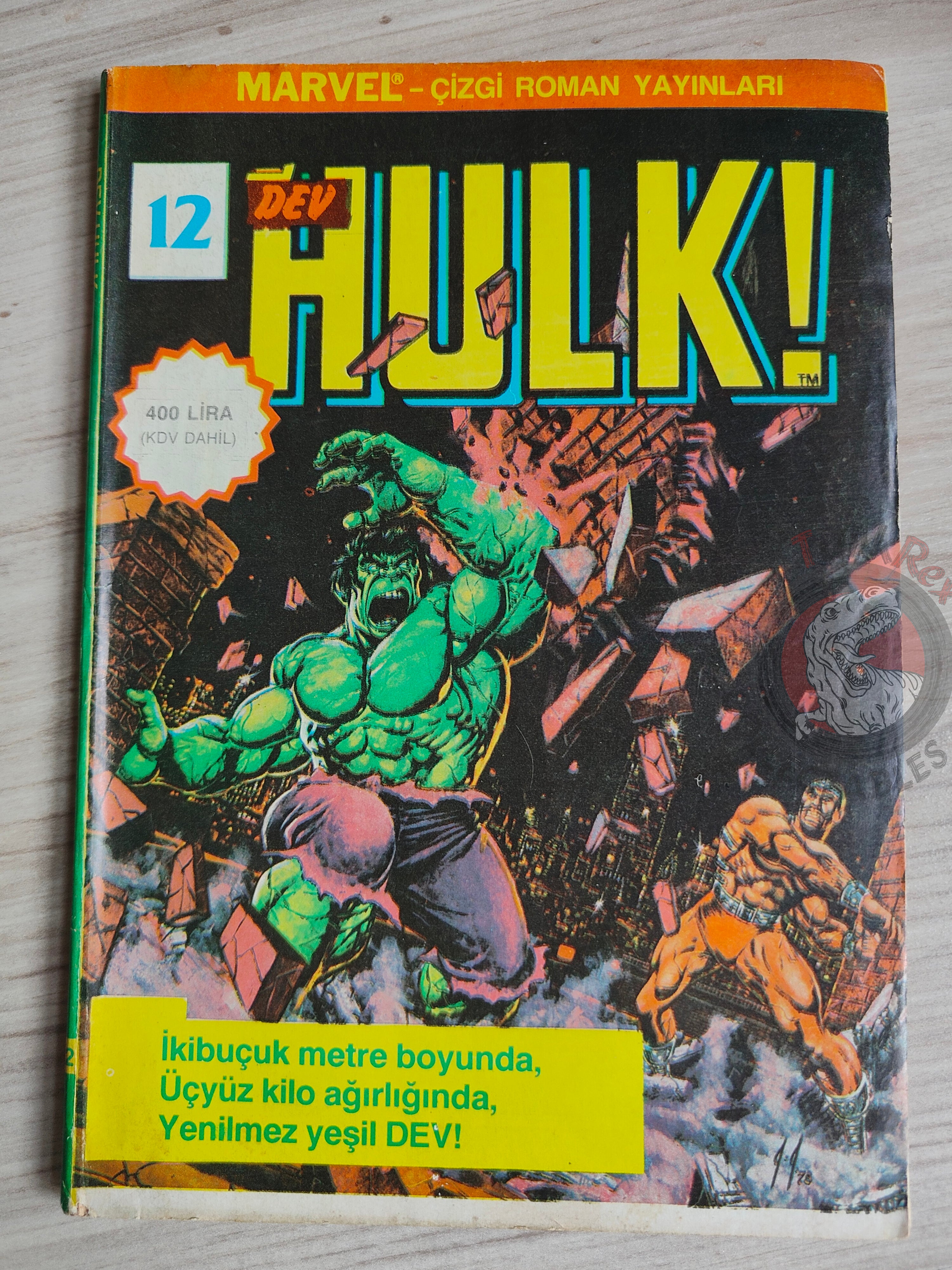Hulk #12 1988 Turkish Comic Turkey cover #12 #139