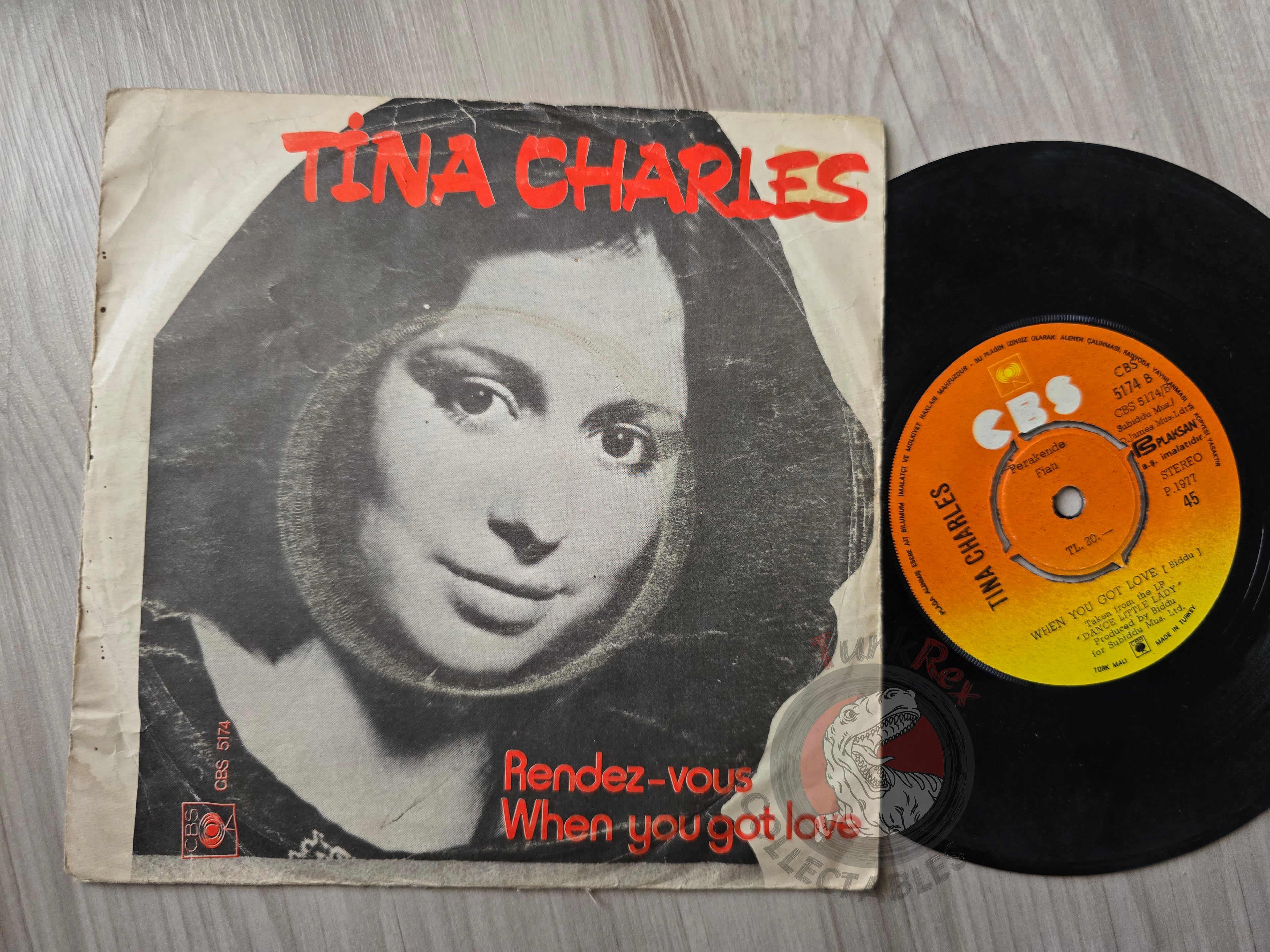 Tina Charles – Rendezvous 7" Turkish Pressing Vinyl Turkey Edition
