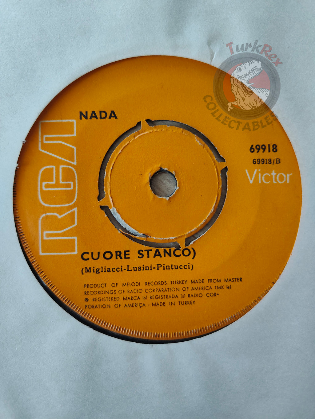 Nada  – Biancaneve 7" Turkish Pressing Vinyl Turkey Edition