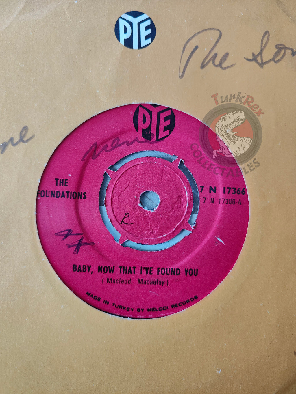 The Foundations – Baby, Now That I've Found You 7" Turkish Pressing Vinyl Turkey Edition 2