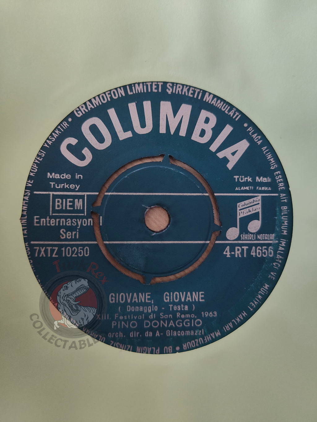 Pino Donaggio – Giovane, Giovane 7" Turkish Pressing Vinyl Turkey Edition
