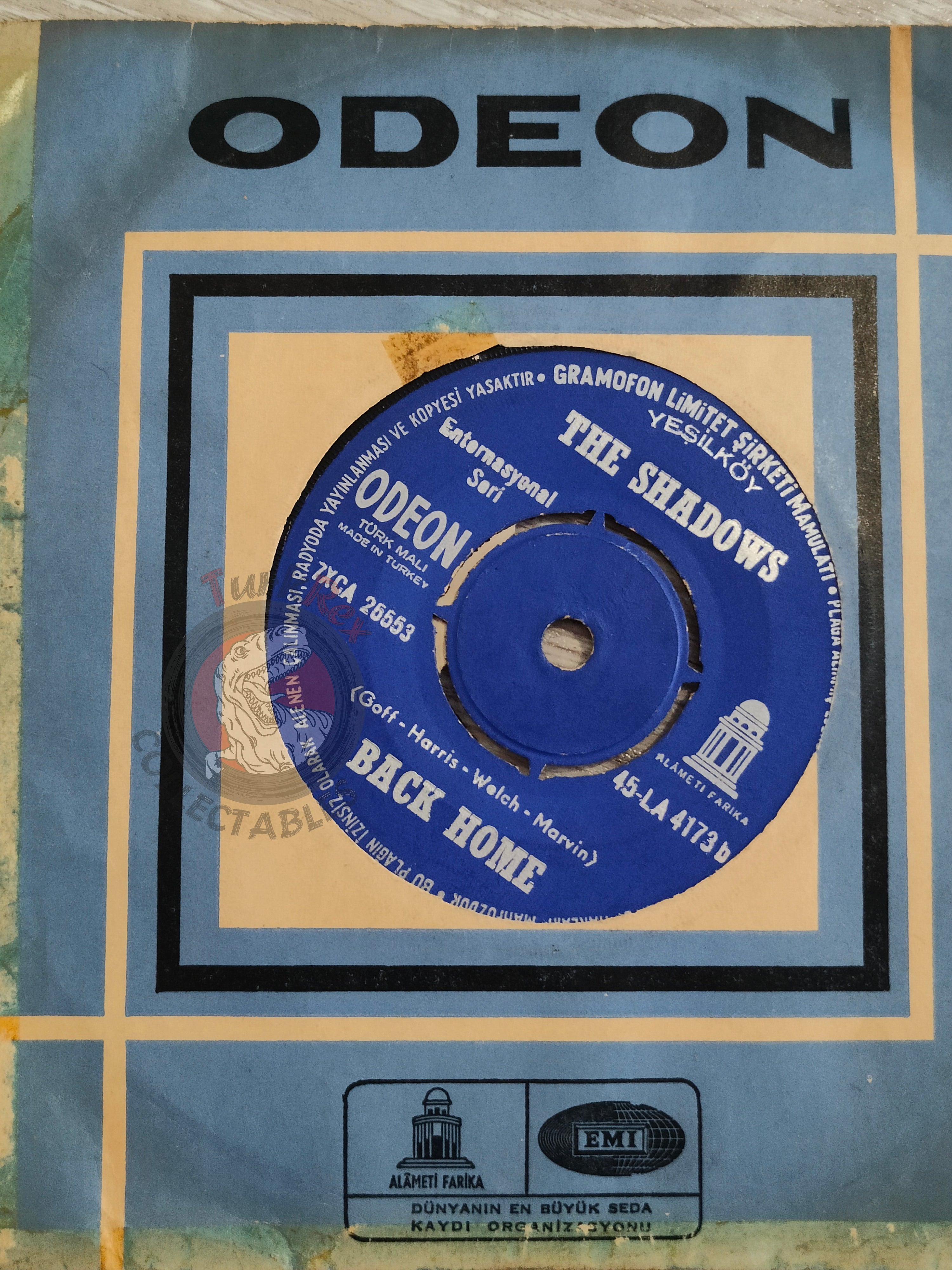 The Shadows – The Frightened City 7" Turkish Pressing Vinyl Turkey Edition