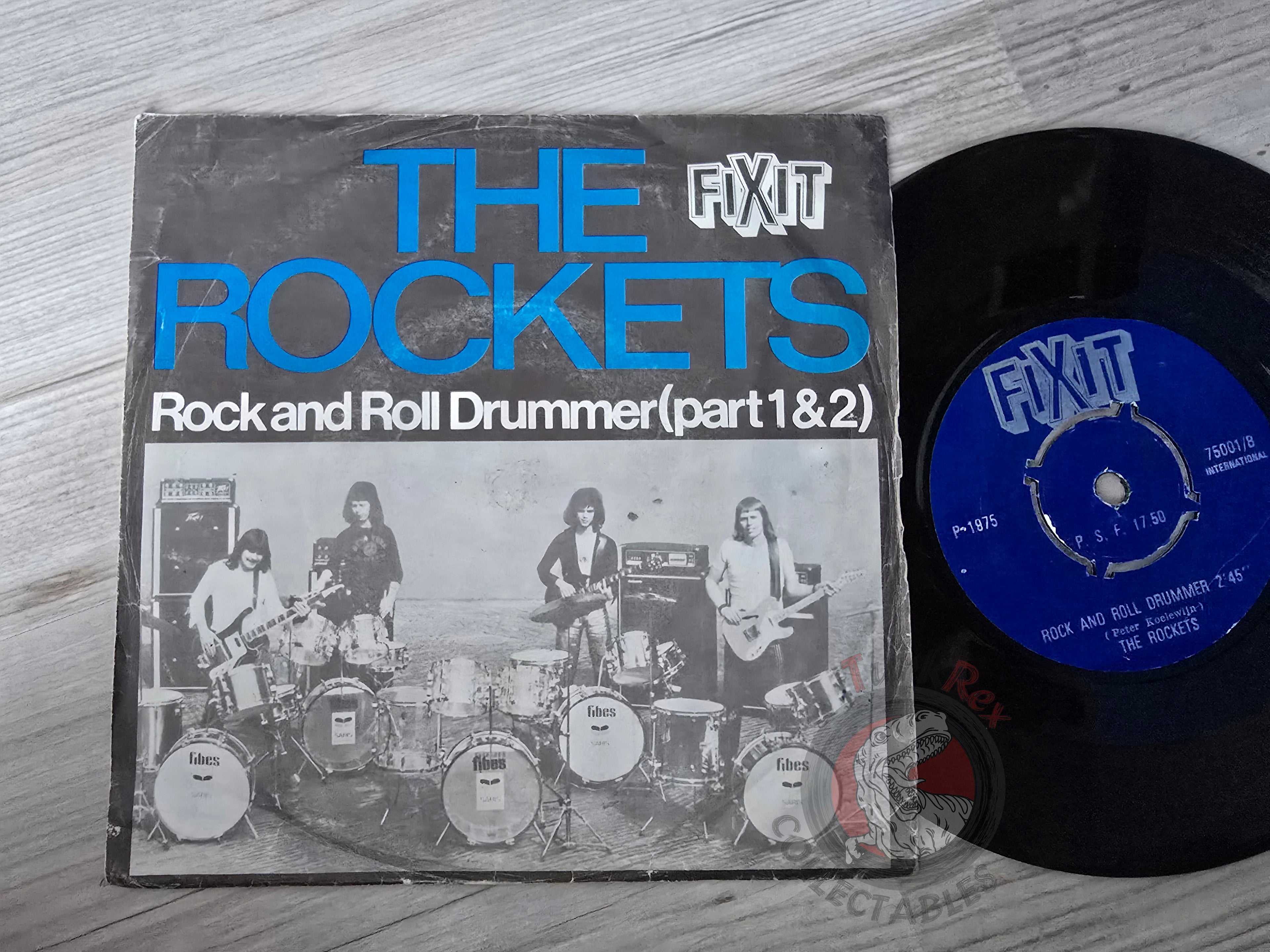 The Rockets – Rock And Roll Drummer 7" Turkish Pressing Vinyl Turkey Edition