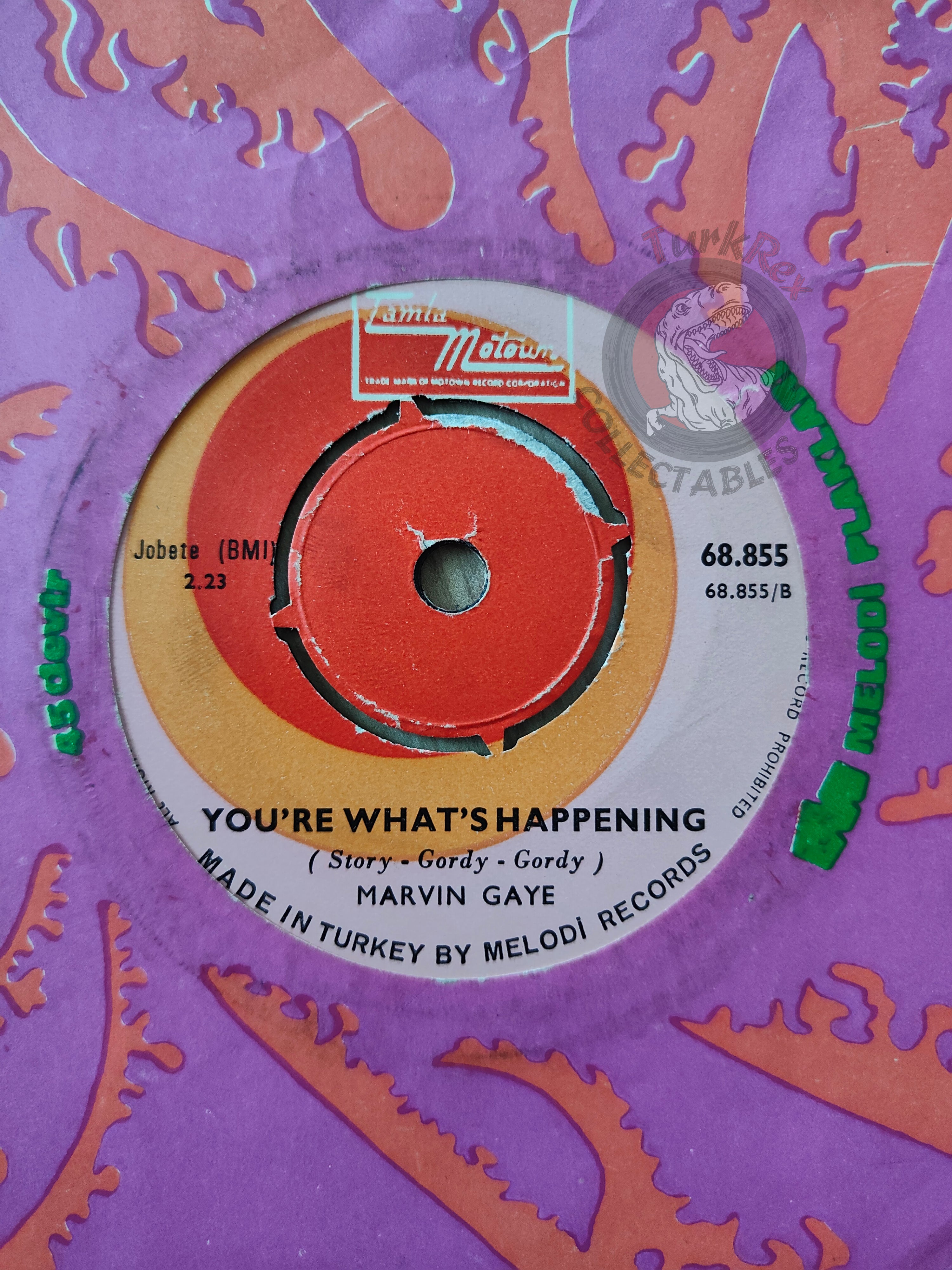 Marvin Gaye – I Heard It Through The Grapevine 7" Turkish Pressing Vinyl Turkey Edition