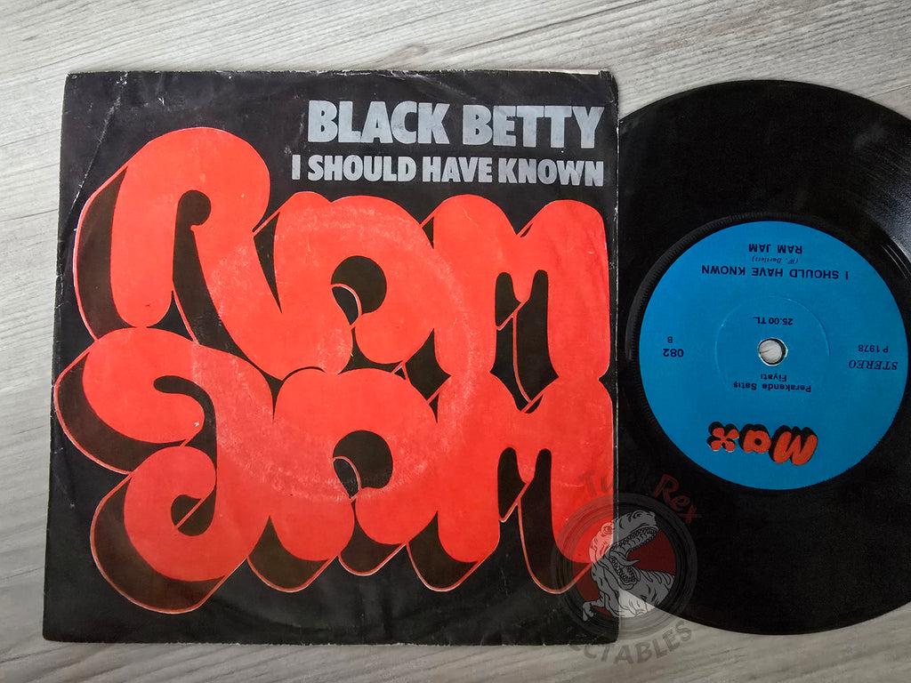 Ram Jam – Black Betty 7" Turkish Pressing Vinyl Turkey Edition
