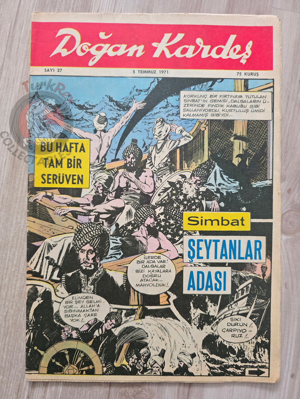 Doğan Kardeş 1971 Magazine #27 Turkish Comic Turkey Sinbad the Sailor Gulliver’s Travels Sibylline