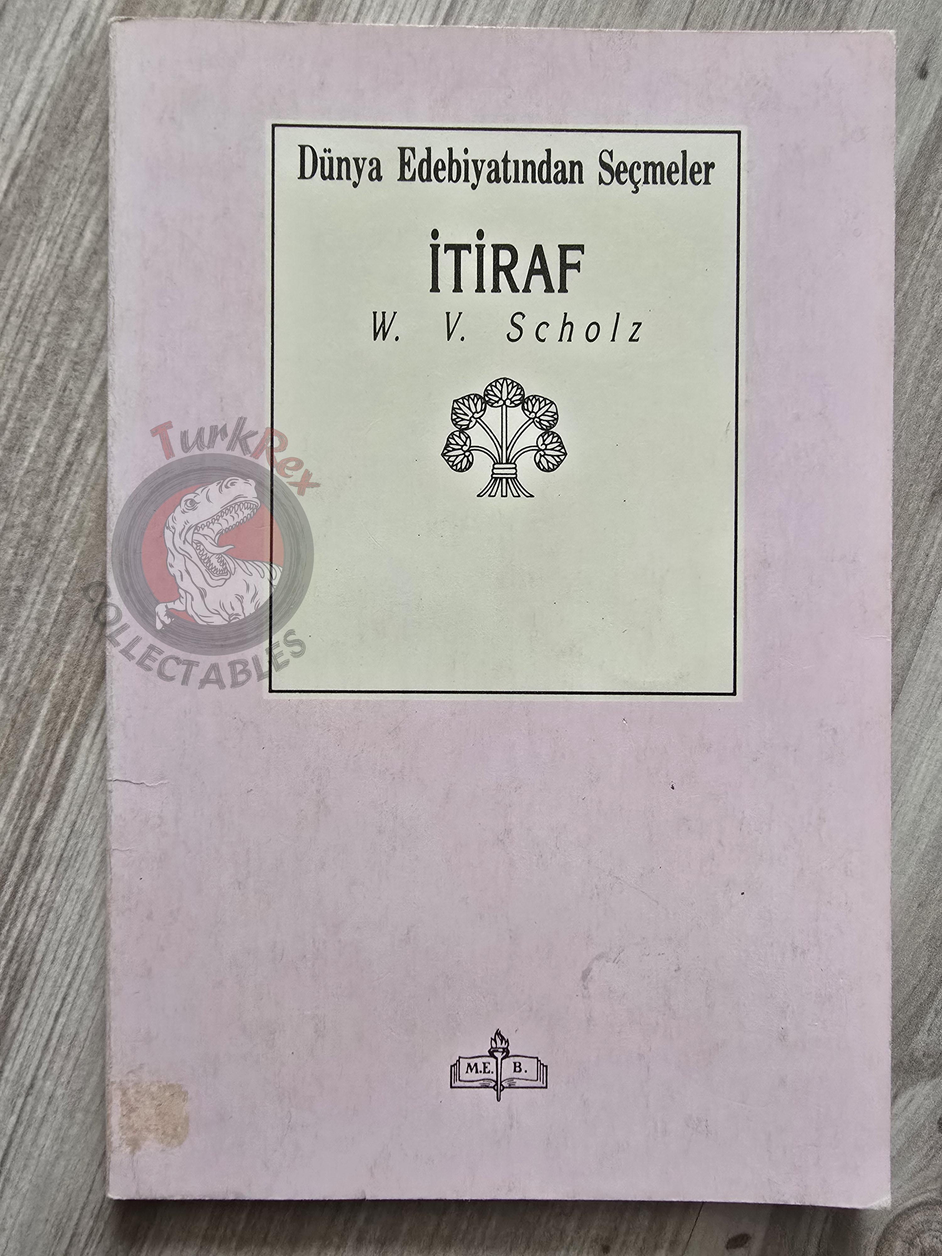 Wilhelm von Scholz – Die Beichte 1989 Turkish Book Turkey