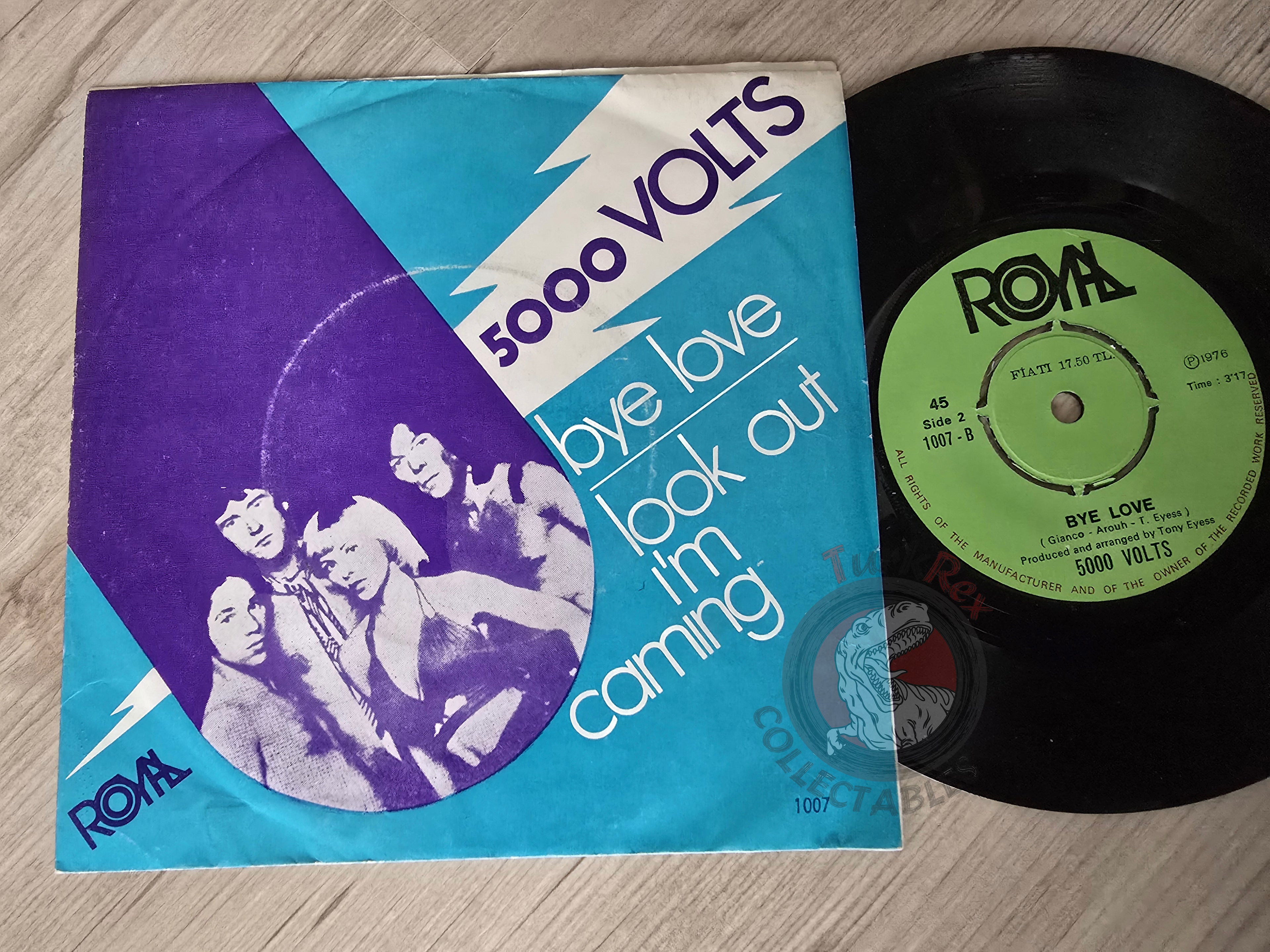 5000 Volts – I'm On Fire 7" Turkish Pressing Vinyl Turkey Edition
