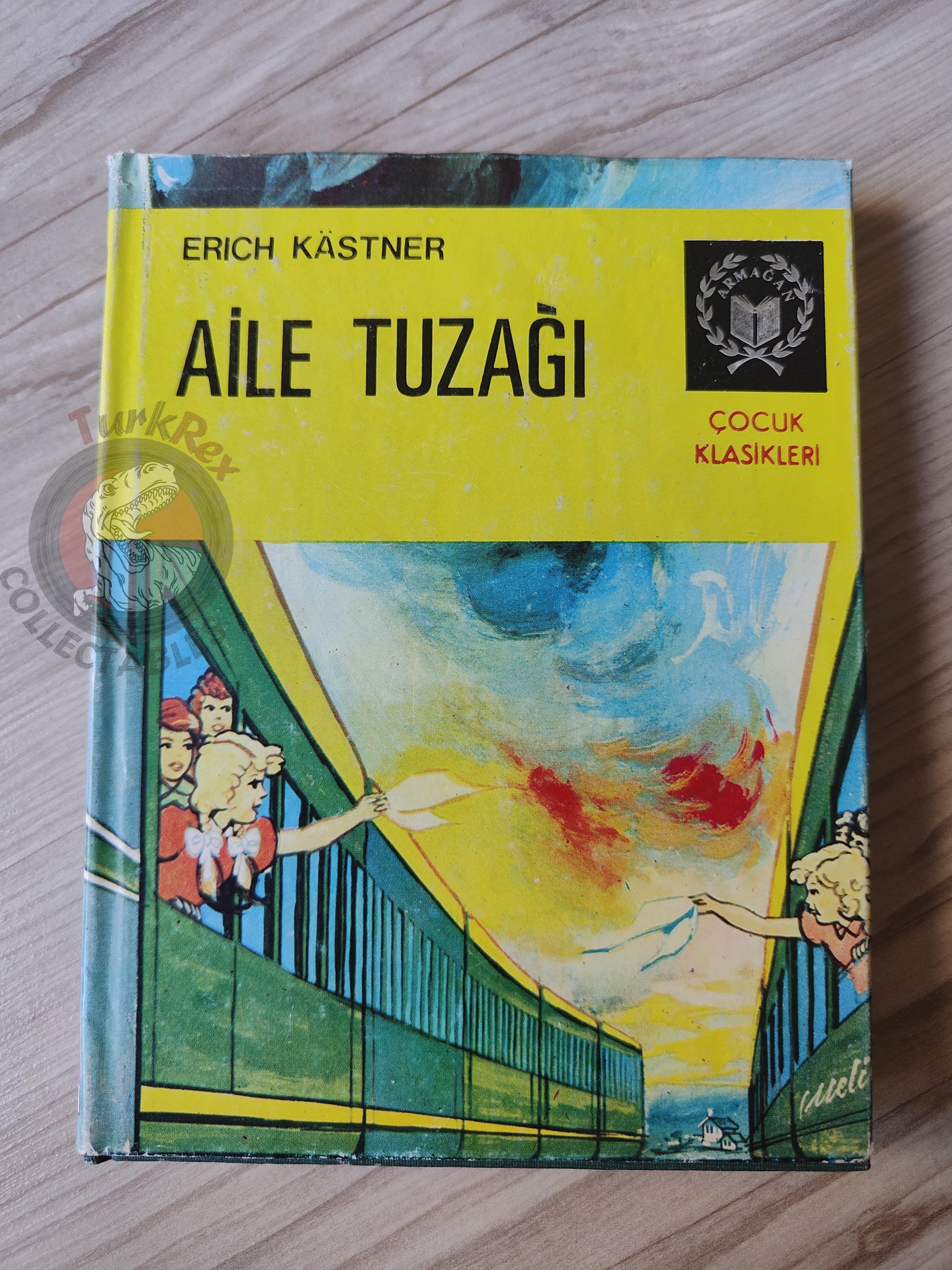 Erich Kästner – The Parent Trap 1976 HC/DJ Turkish Book Turkey Illustrated