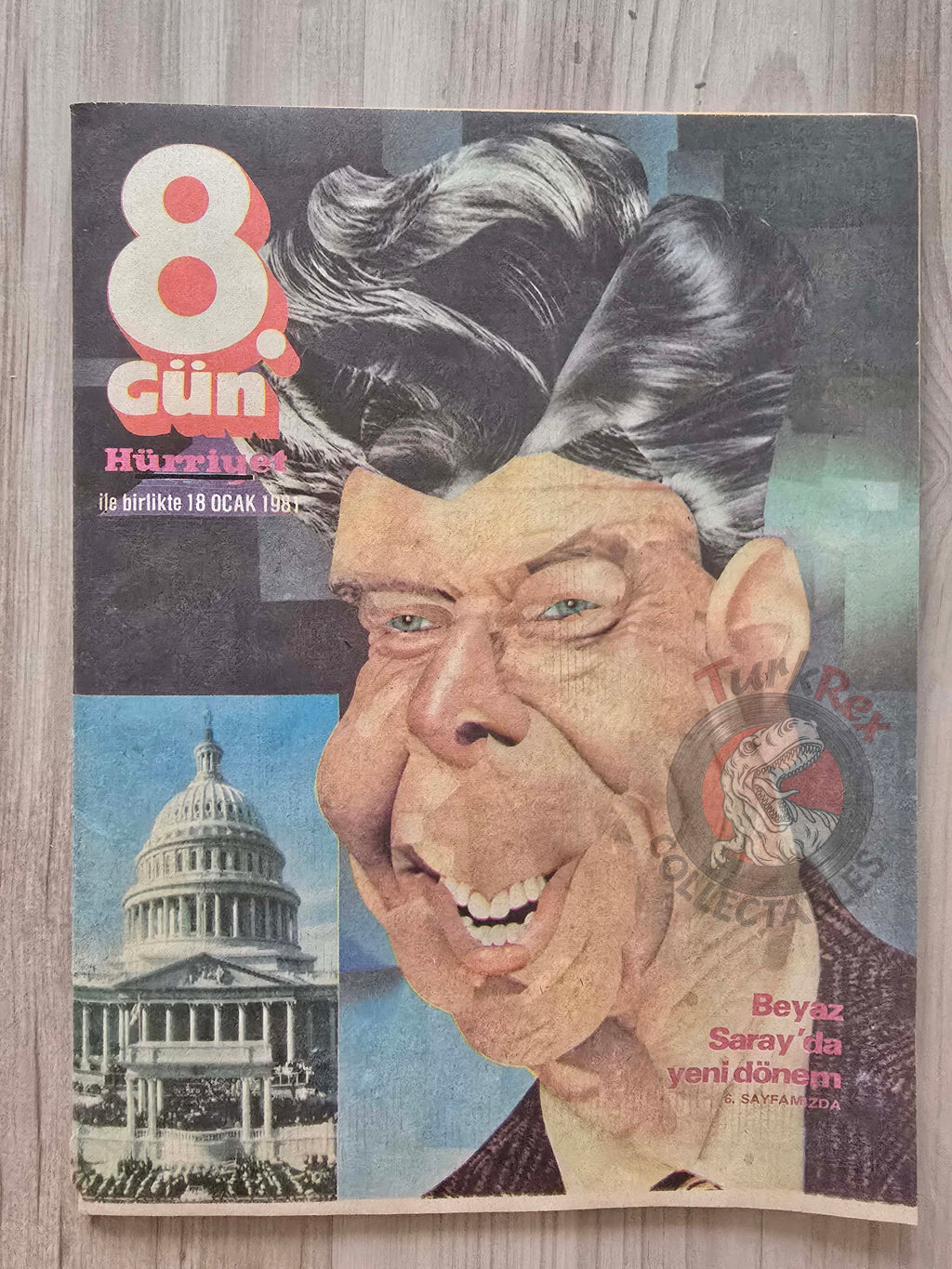 Turkish Magazine 8. Gün – White House Turkey 1981 Ronald Reagan World Islamic Conference