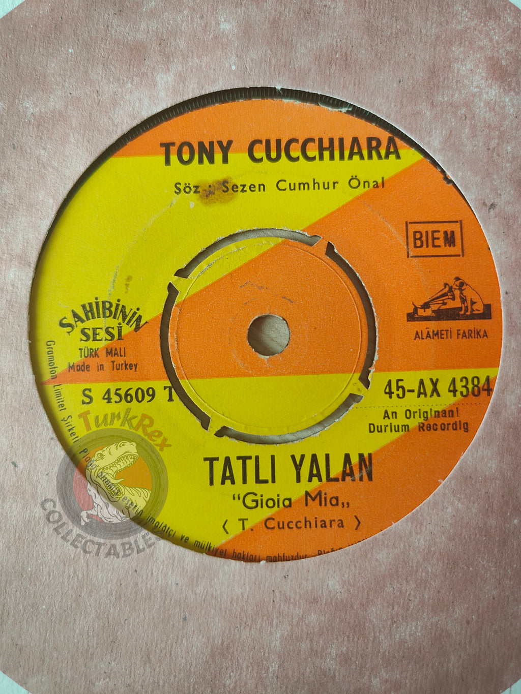 Tony Cucchiara – Komşu Kızı 7" Turkish Pressing Vinyl Turkey Edition