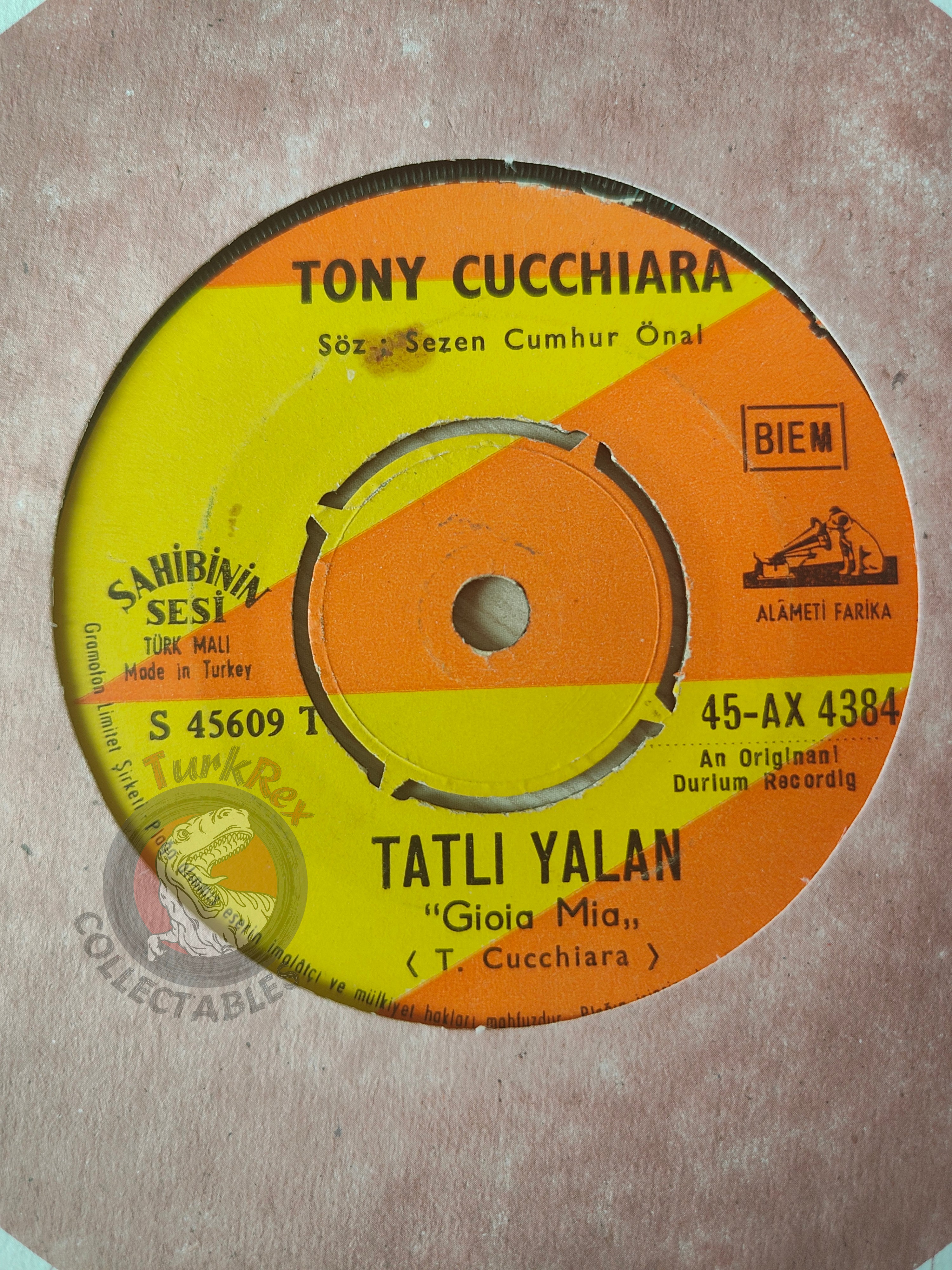 Tony Cucchiara – Komşu Kızı 7" Turkish Pressing Vinyl Turkey Edition