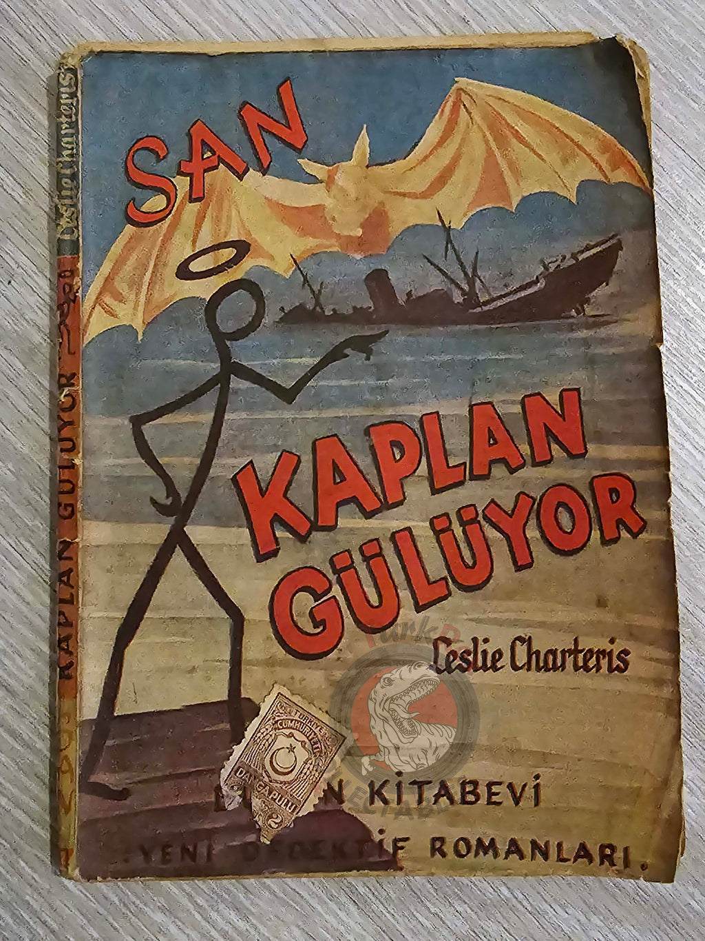 Leslie Charteris – Saint: Saint Overboard 1946 1st Turkish Book Turkey