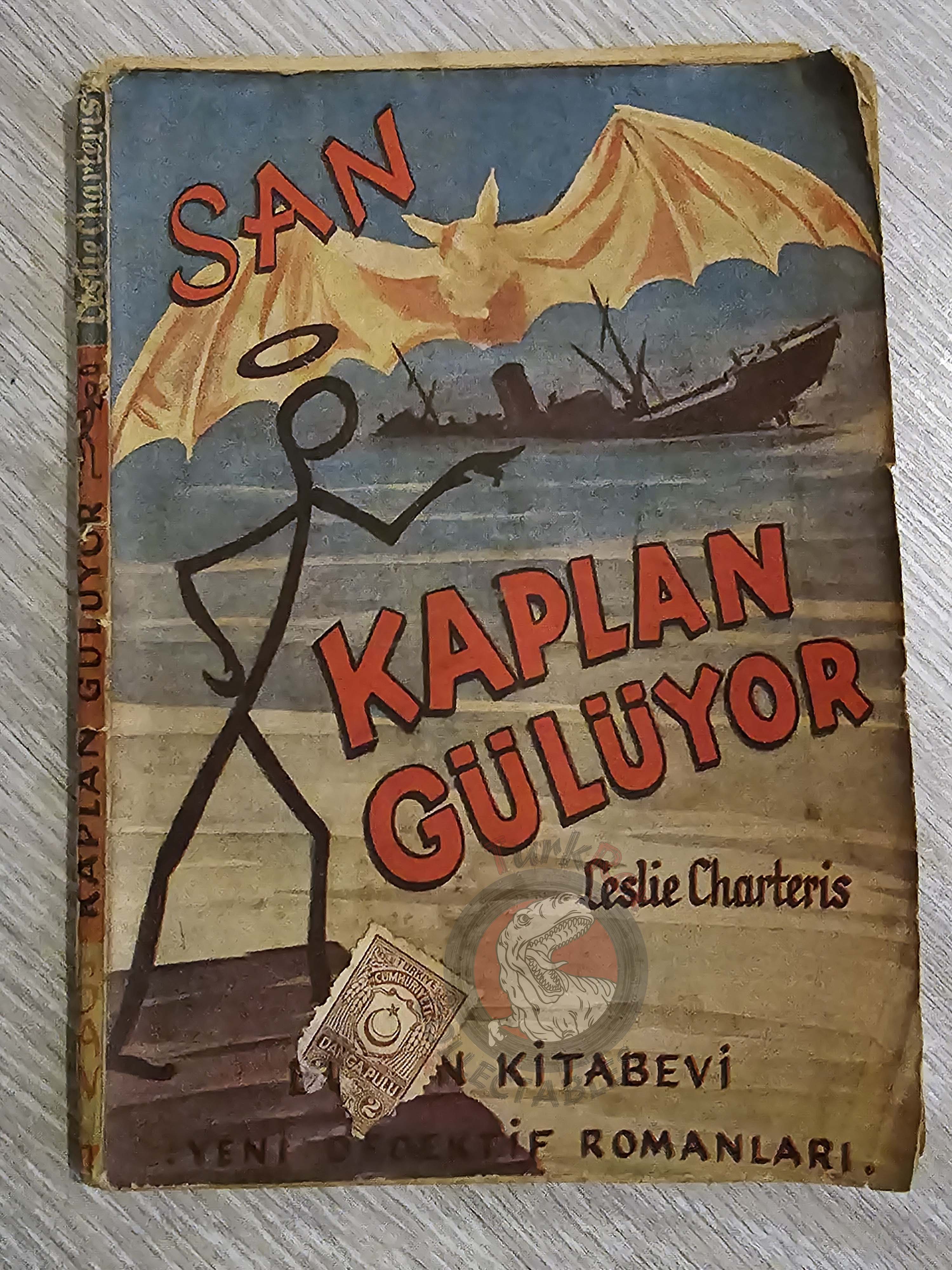 Leslie Charteris – Saint: Saint Overboard 1946 1st Turkish Book Turkey