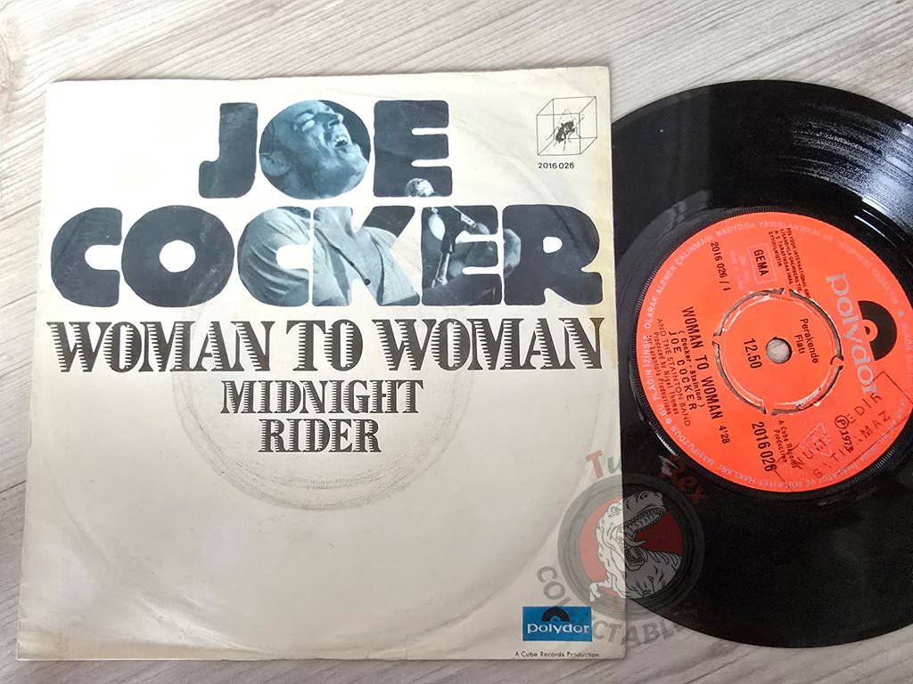 Joe Cocker – Woman To Woman 7" Turkish Pressing Vinyl Turkey Edition