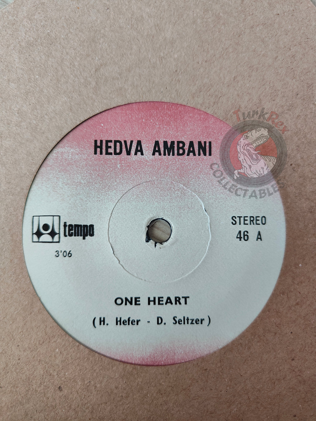 Hedva Amrani, Gali Atari – One Heart 7" Turkish Pressing Vinyl Turkey Edition