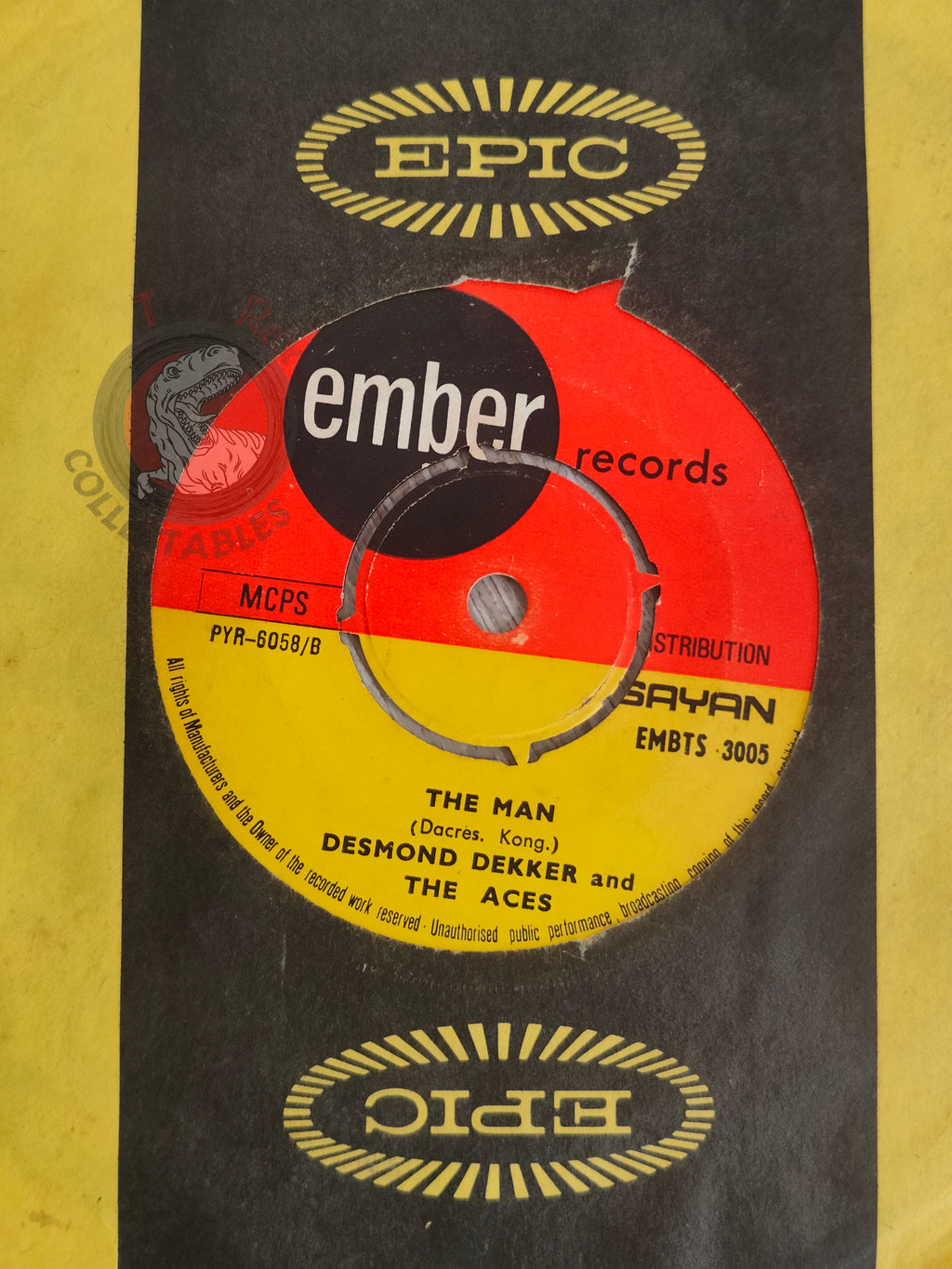 Desmond Dekker & The Aces – Israelites 7" Turkish Pressing Vinyl Turkey Edition
