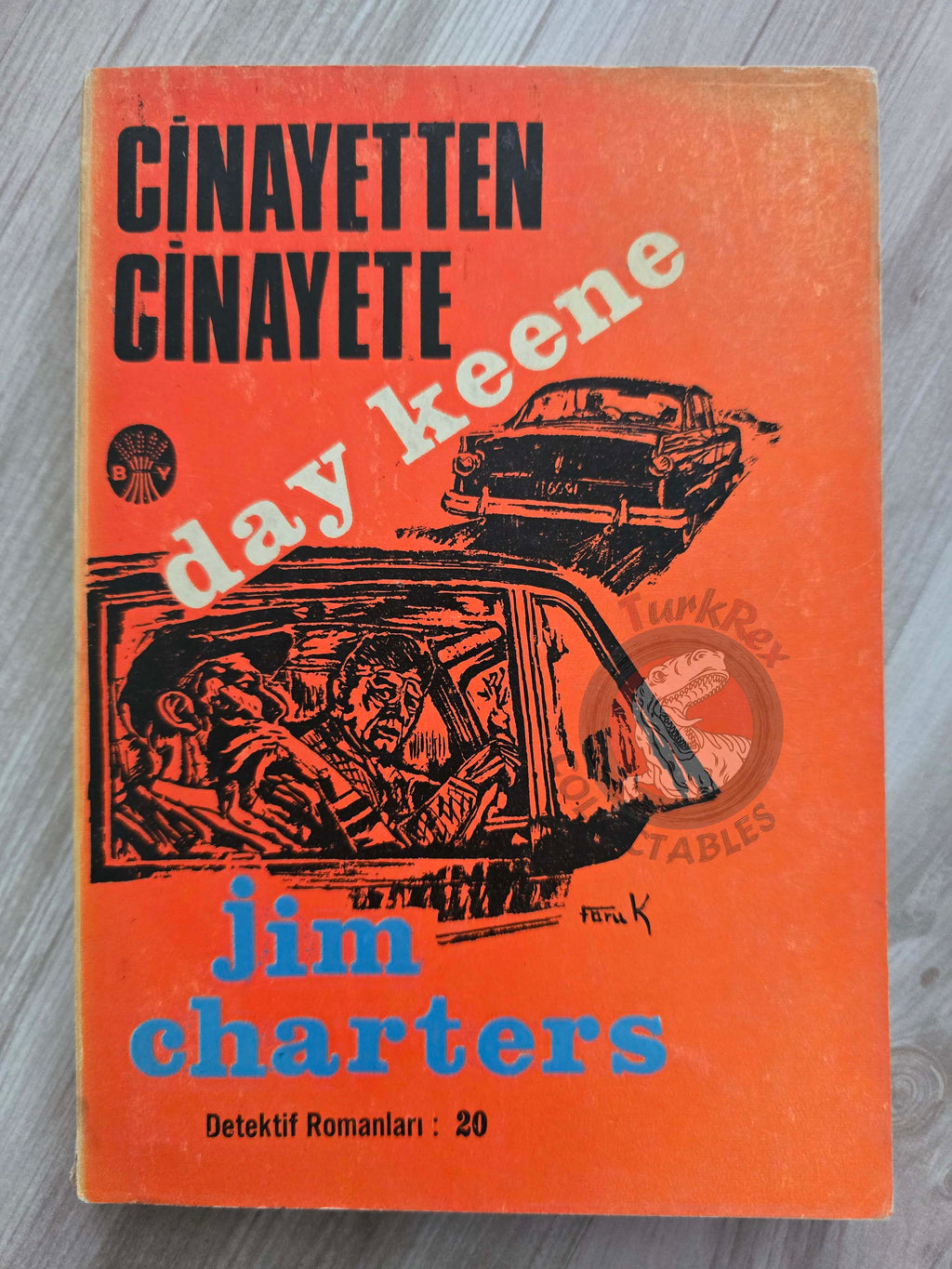 Jim Charters – Murder on the Side 1968 1st Turkish Book Turkey Day Keene