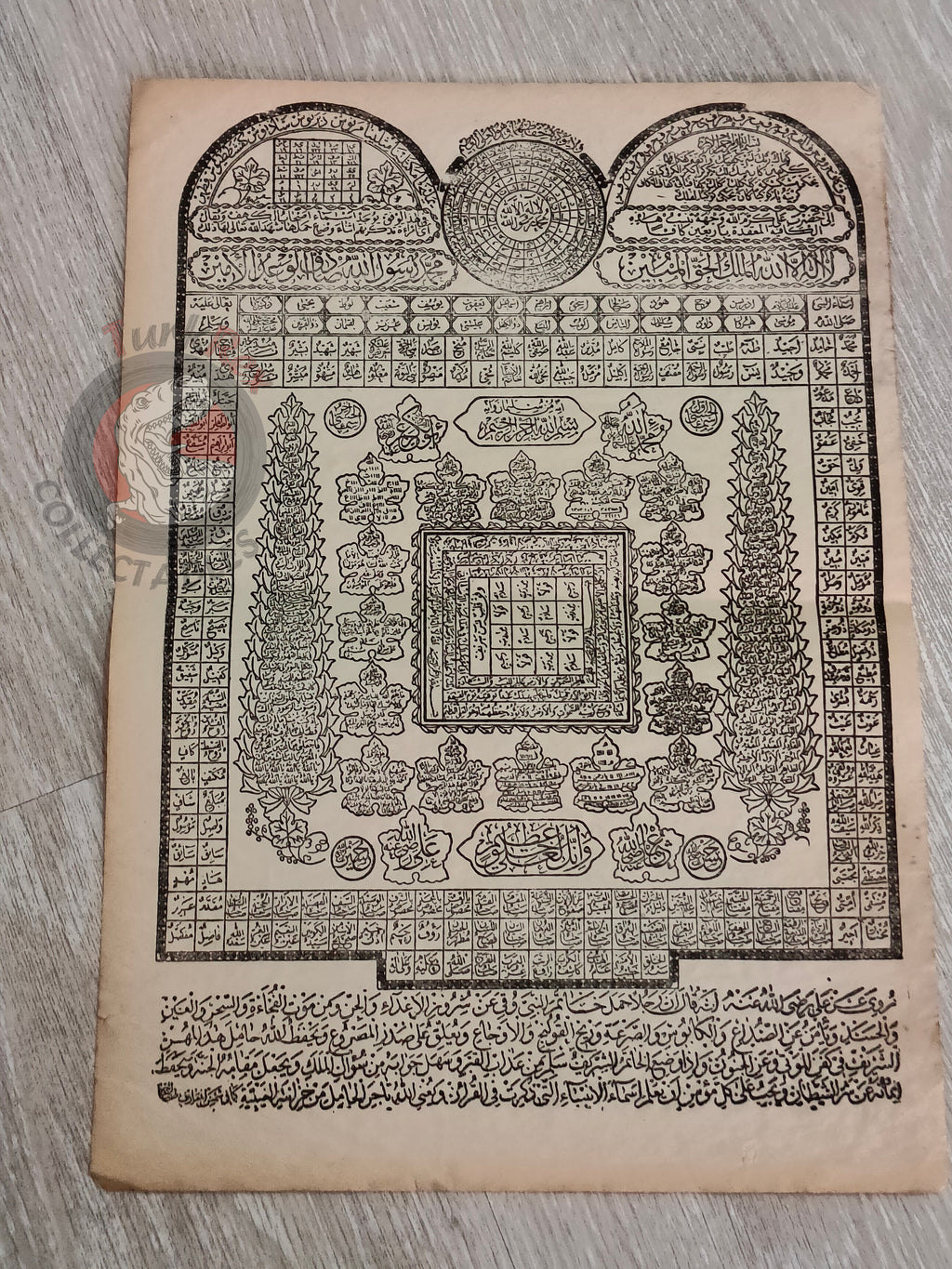 Ottoman Vefq Sheet Talisman Havass Islamic Magic Occult Charm