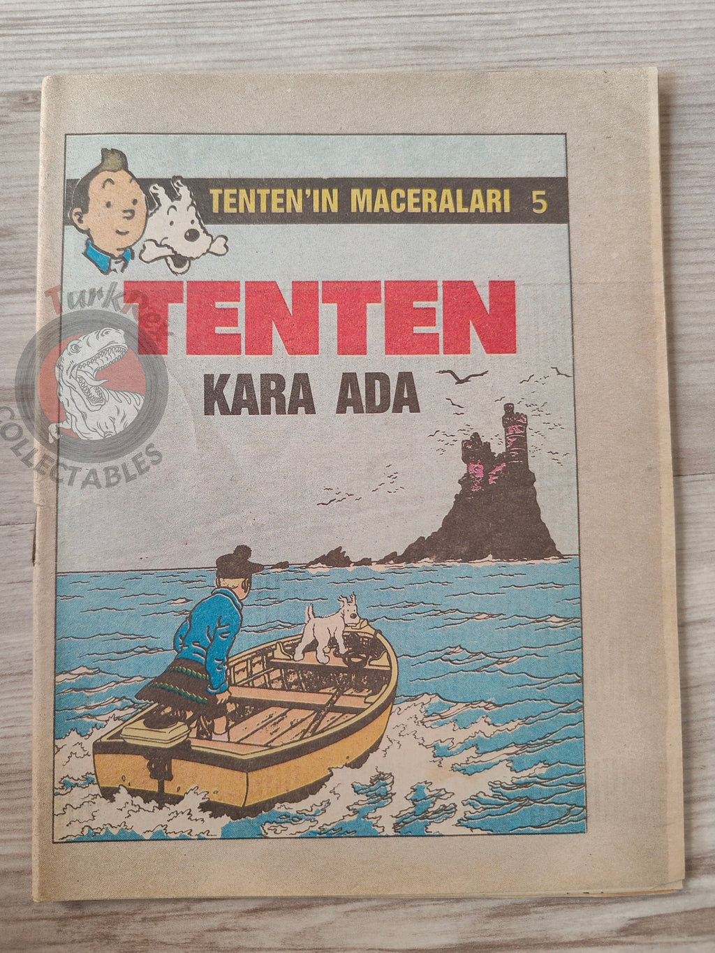 Tintin – The Black Island 1989 Turkish Edition Comic Turkey