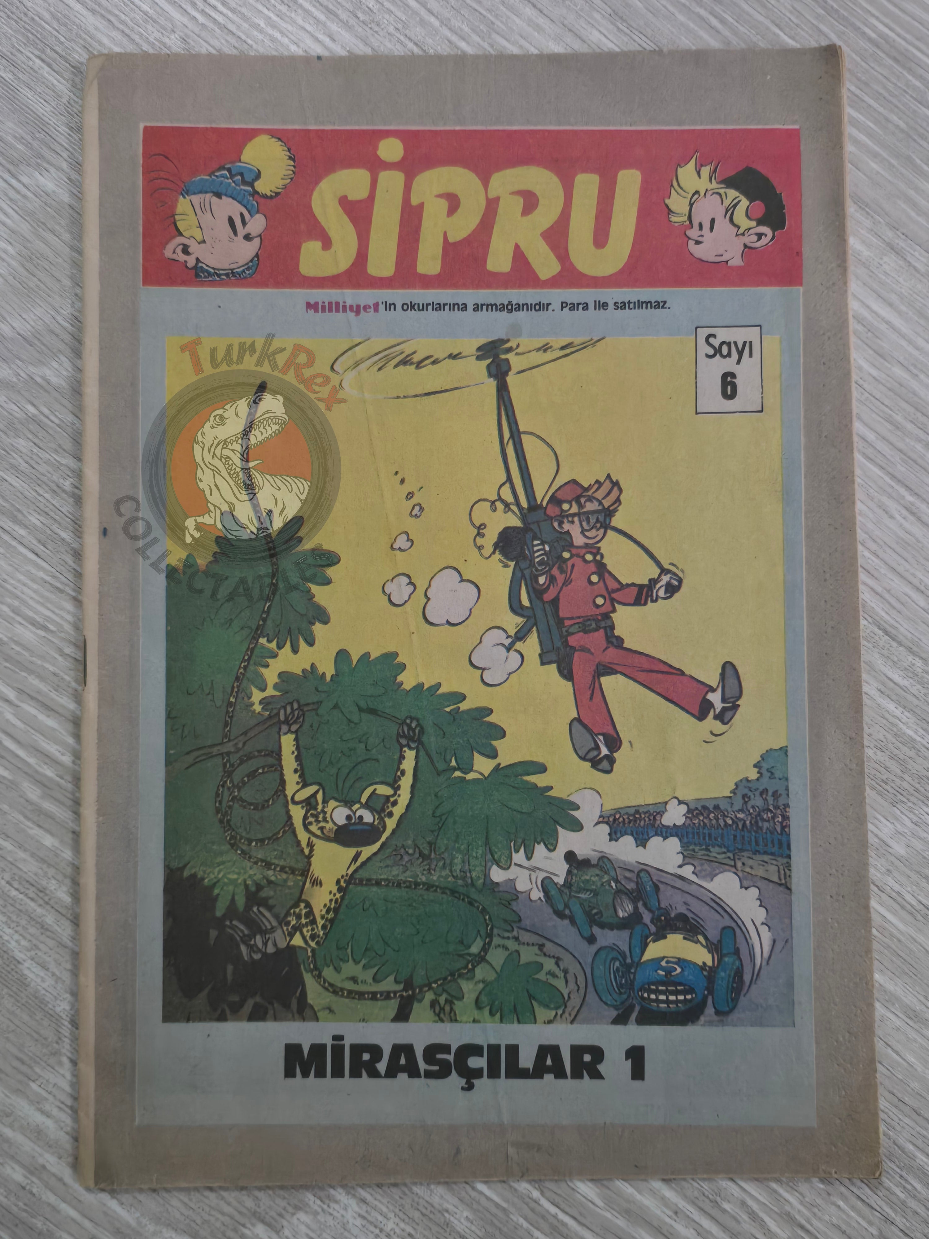 Spirou & Fantasio #6 Spirou et les héritiers 1989 Turkish Comic Turkey