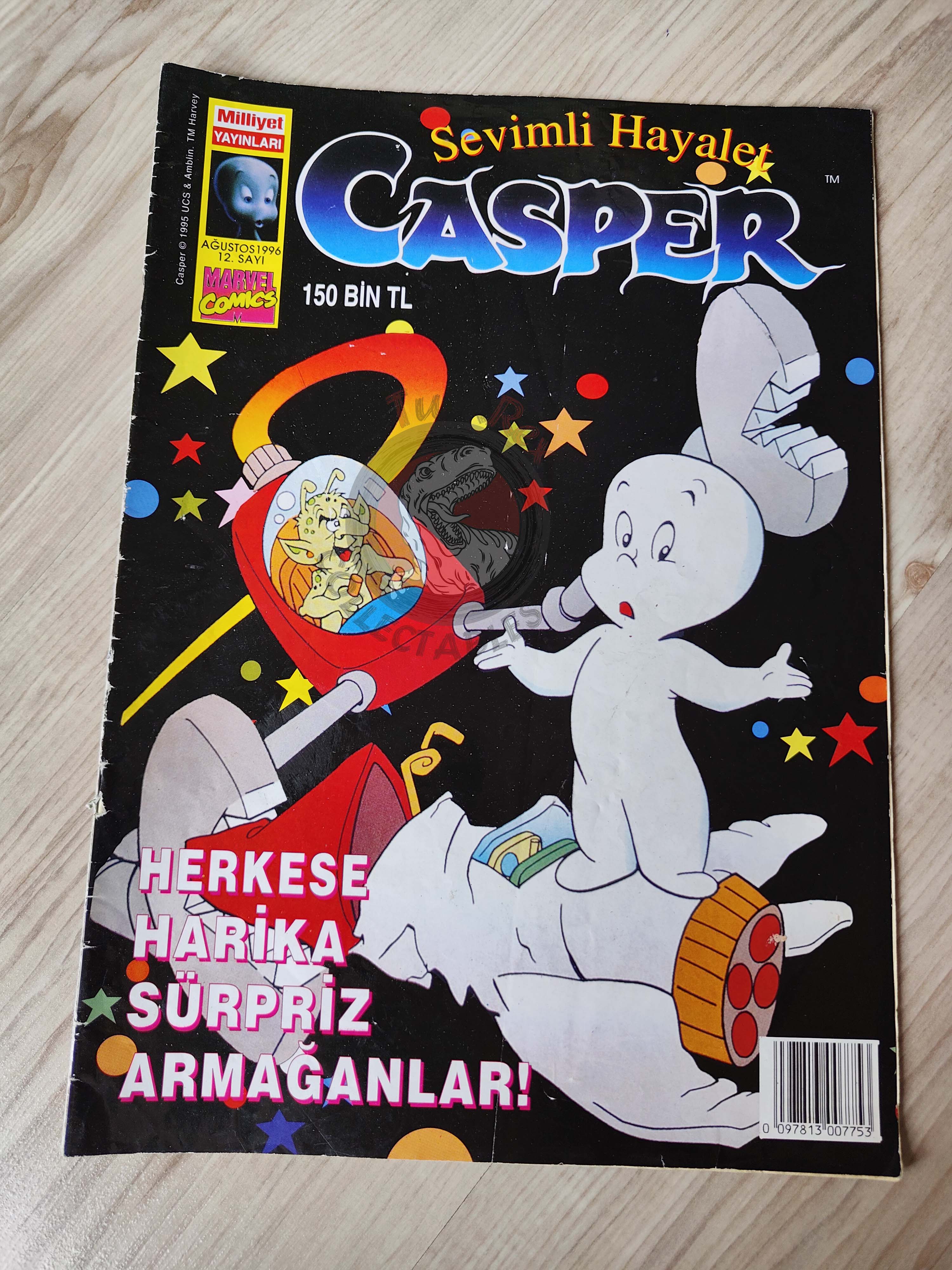 Casper the Friendly Ghost Magazine – Issue #12 1996 Turkish Comic Turkey