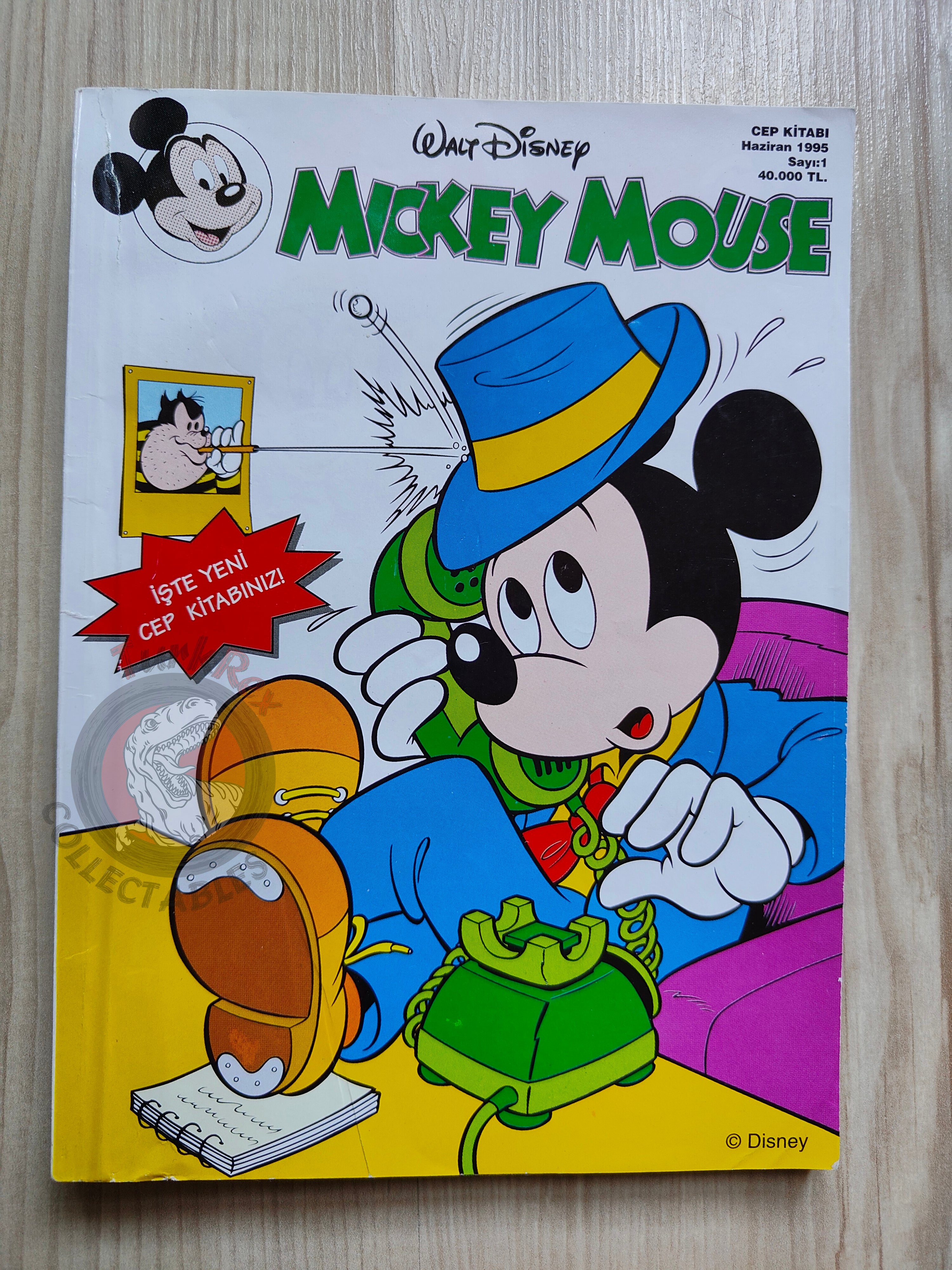 Mickey Mouse #1 1995 Turkish Comic Turkey Walt Disney Donald Duck