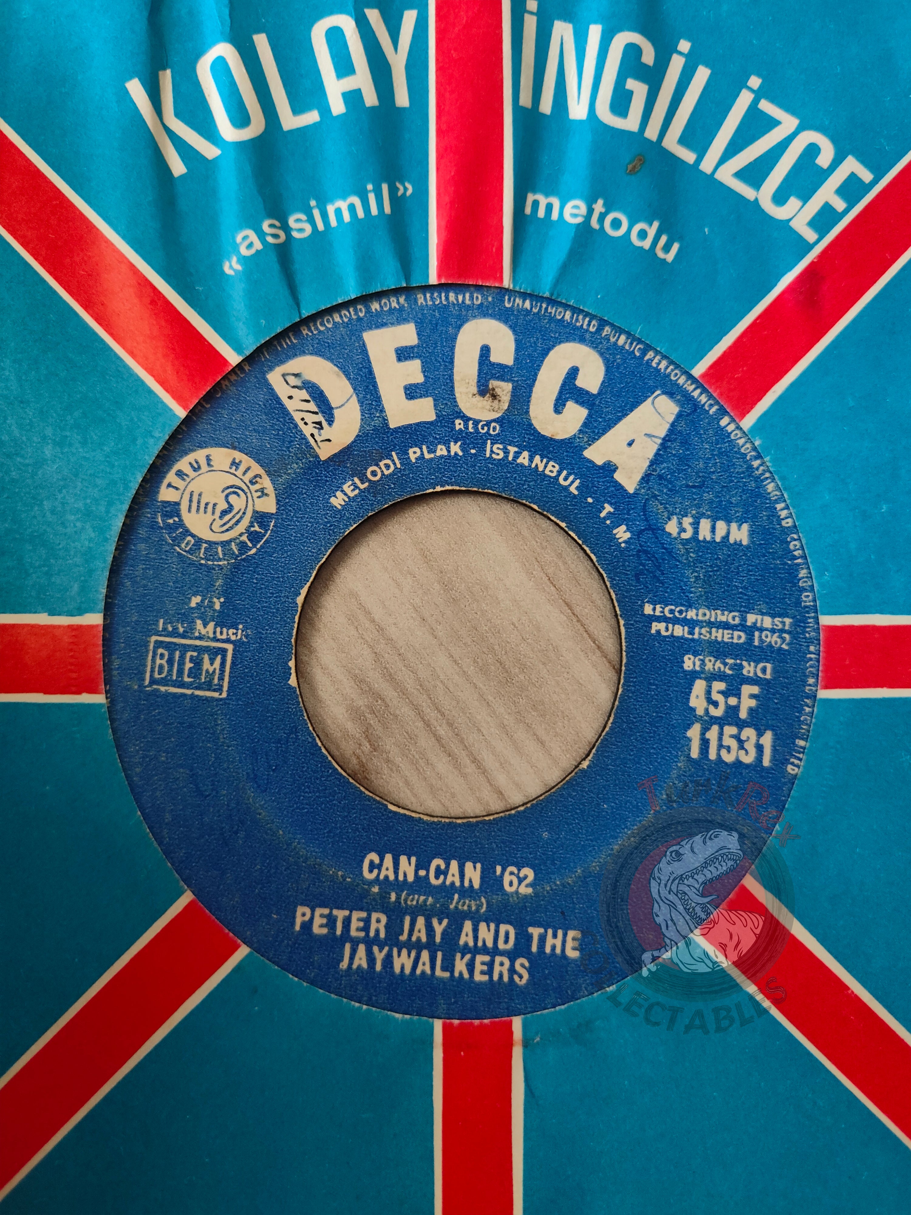 Peter Jay And The Jaywalkers – Can-Can '62 7" Turkish Pressing Vinyl Turkey Edition