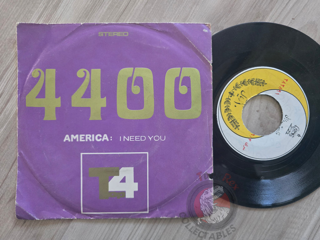 America / Andy Williams – I Need You 7" Iran Pressing Vinyl Iranian Edition