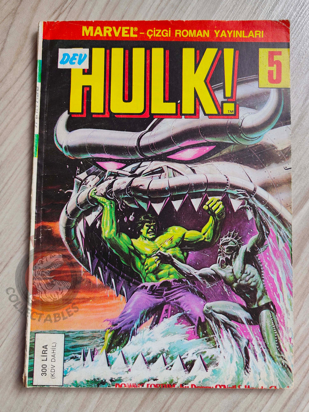 Hulk #5 1987 Turkish Comic Turkey cover #22 #132