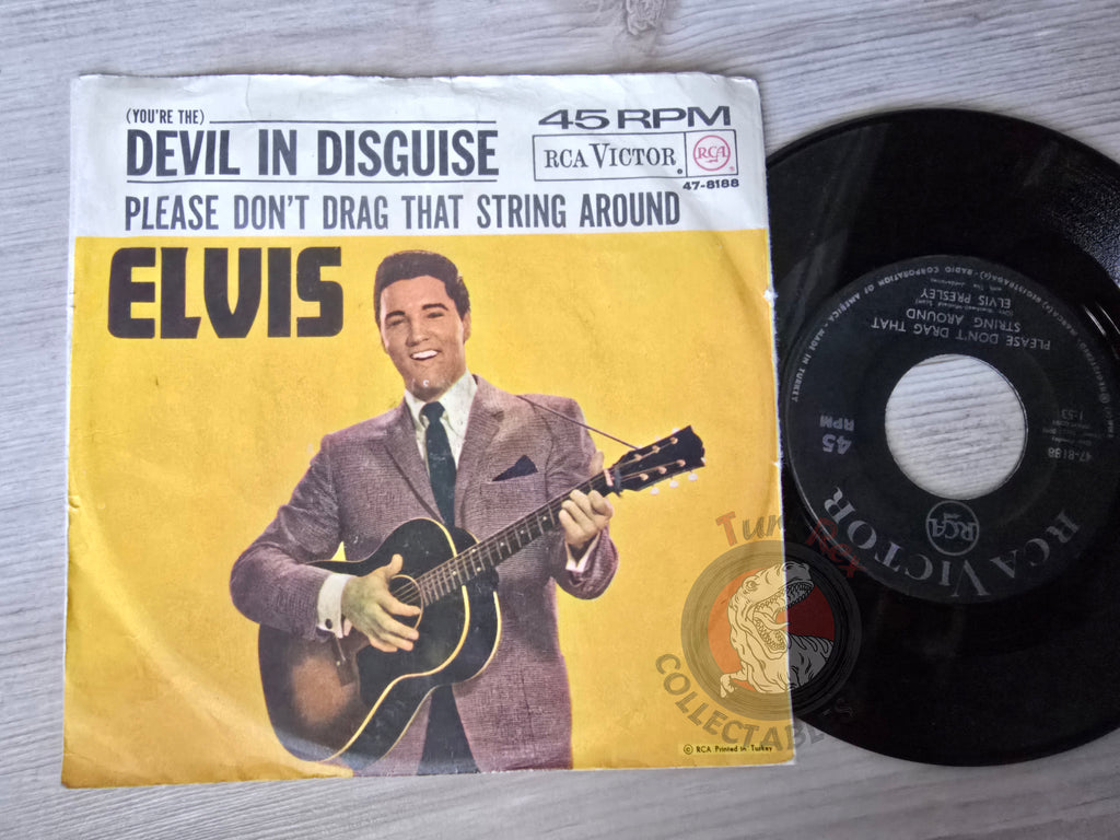 Elvis Presley – (You're The) Devil In Disguise 7" Turkish Pressing Vinyl Turkey Edition