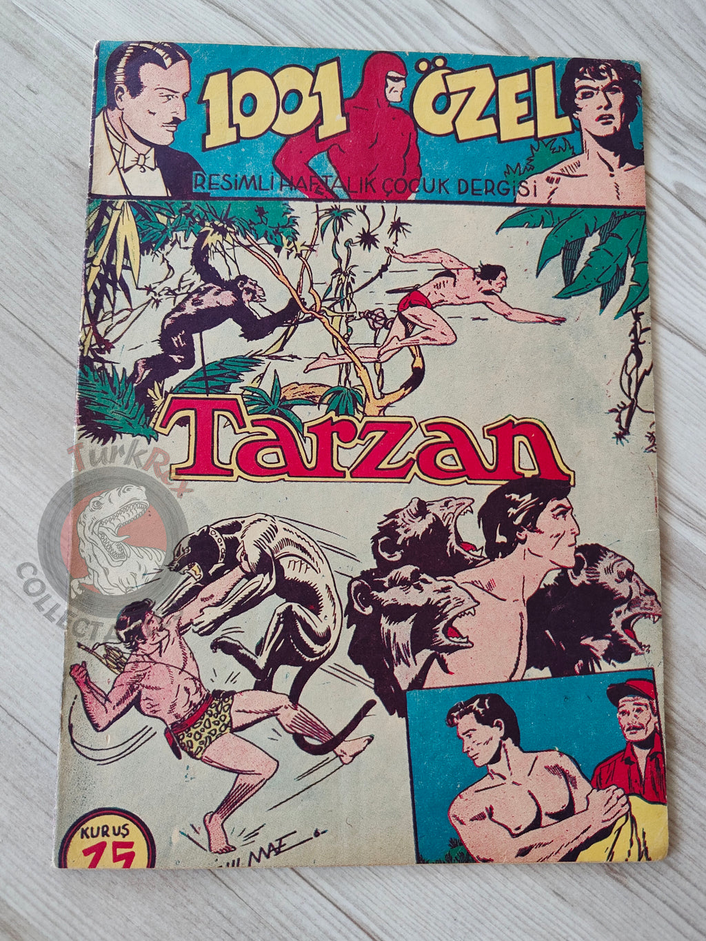 Tarzan and the Veiled Man 1954 Turkish Comic Turkey unique cover