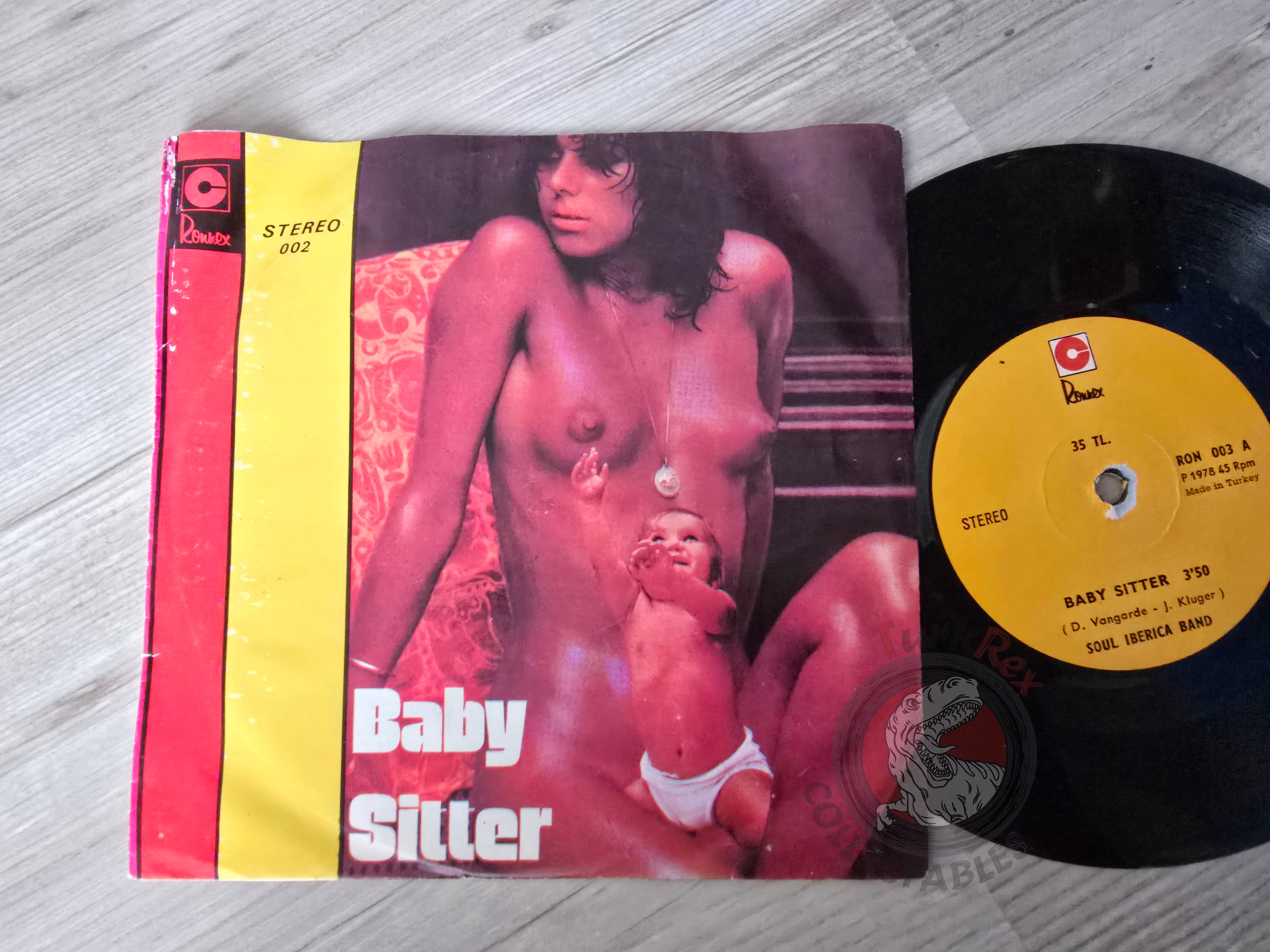 Soul Iberica Band – Baby Sitter 7" Turkish Pressing Vinyl Turkey Edition Sexy Cover