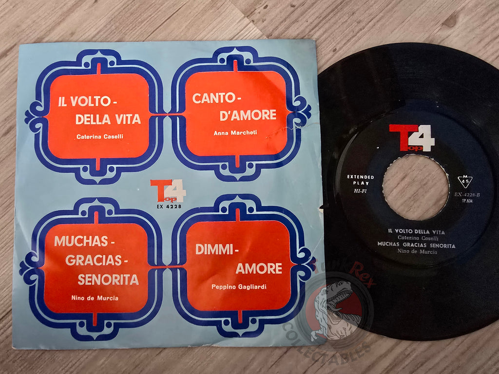 Nino De Murcia / Anna Marchetti / Pepino Gagliardi / Caterina Caselli 7" Iran Pressing Vinyl Iranian Edition