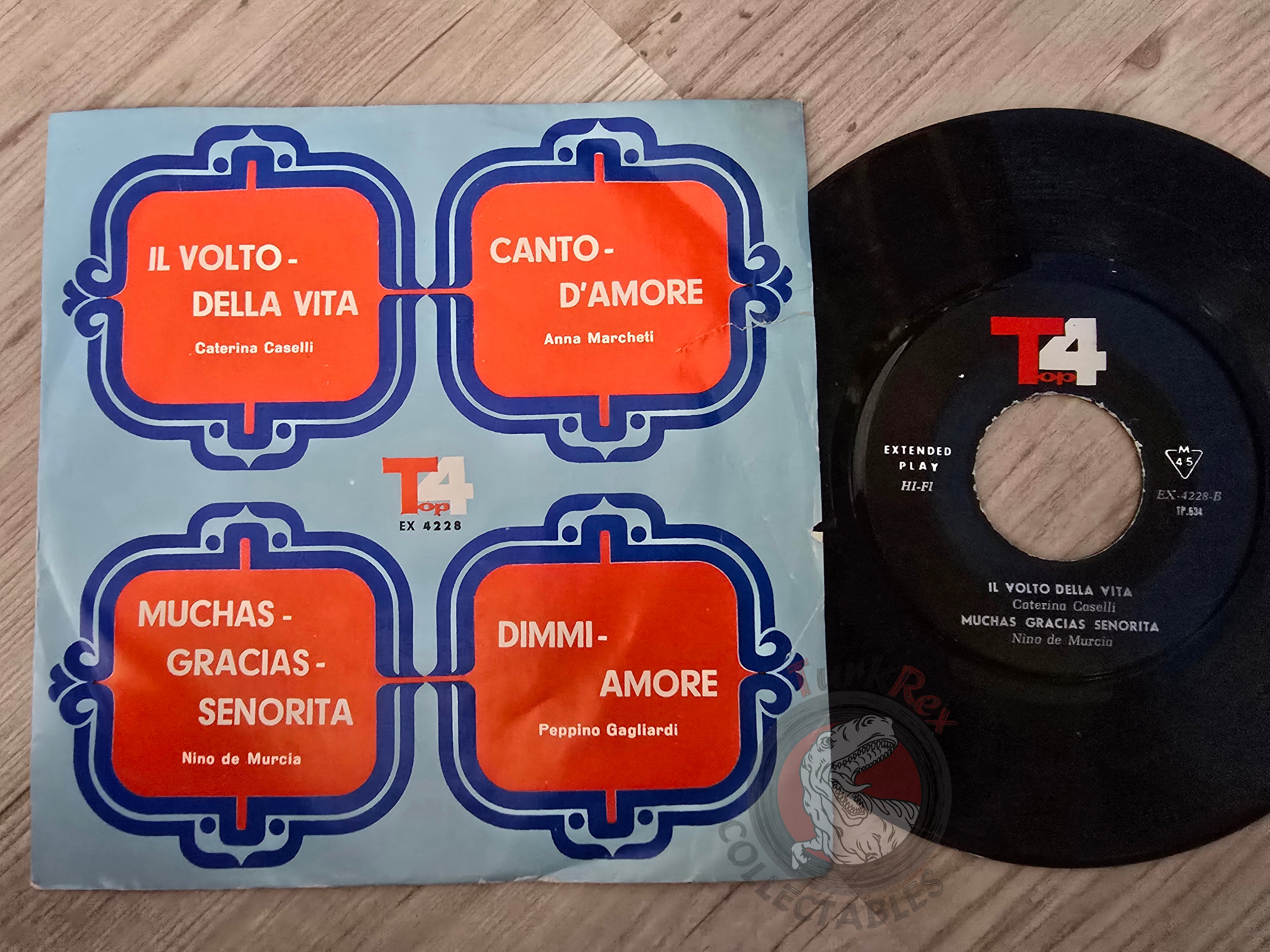 Nino De Murcia / Anna Marchetti / Pepino Gagliardi / Caterina Caselli 7" Iran Pressing Vinyl Iranian Edition