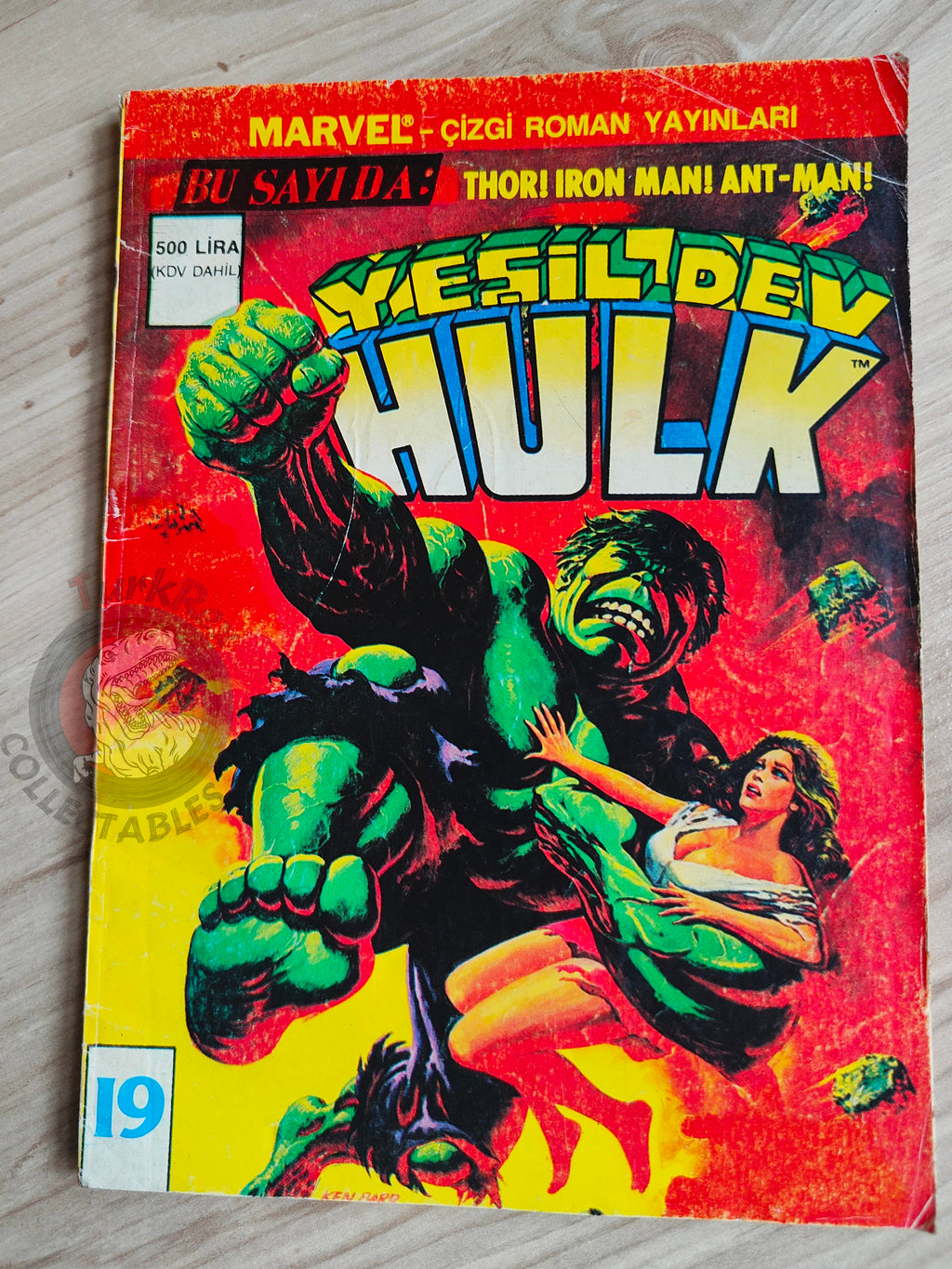 Hulk #19 1988 Turkish Comic Turkey cover Rampaging #8 #96 She-Hulk Lou Ferrigno
