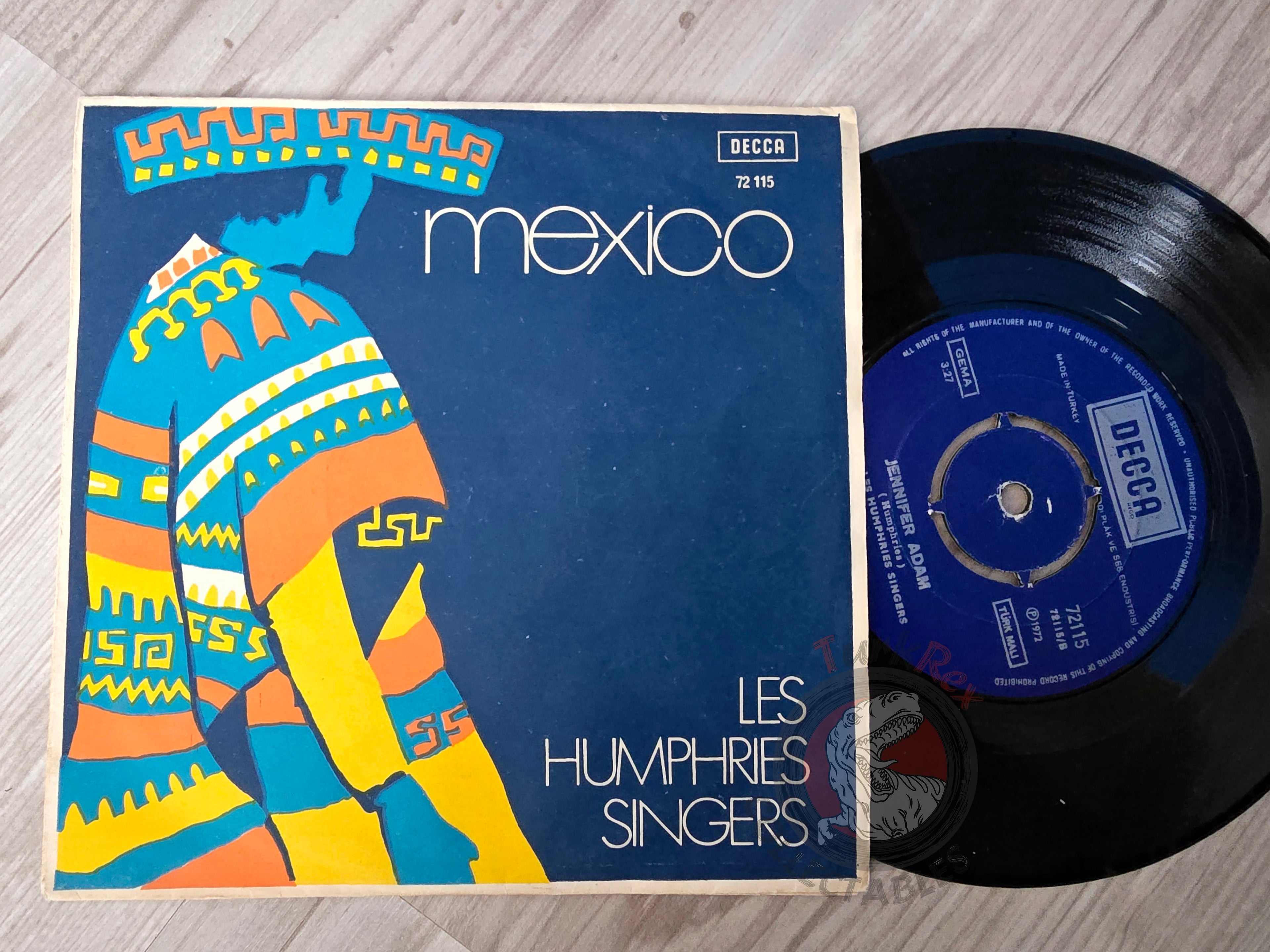 The Les Humphries Singers – Mexico 7" Turkish Pressing Vinyl Turkey Edition