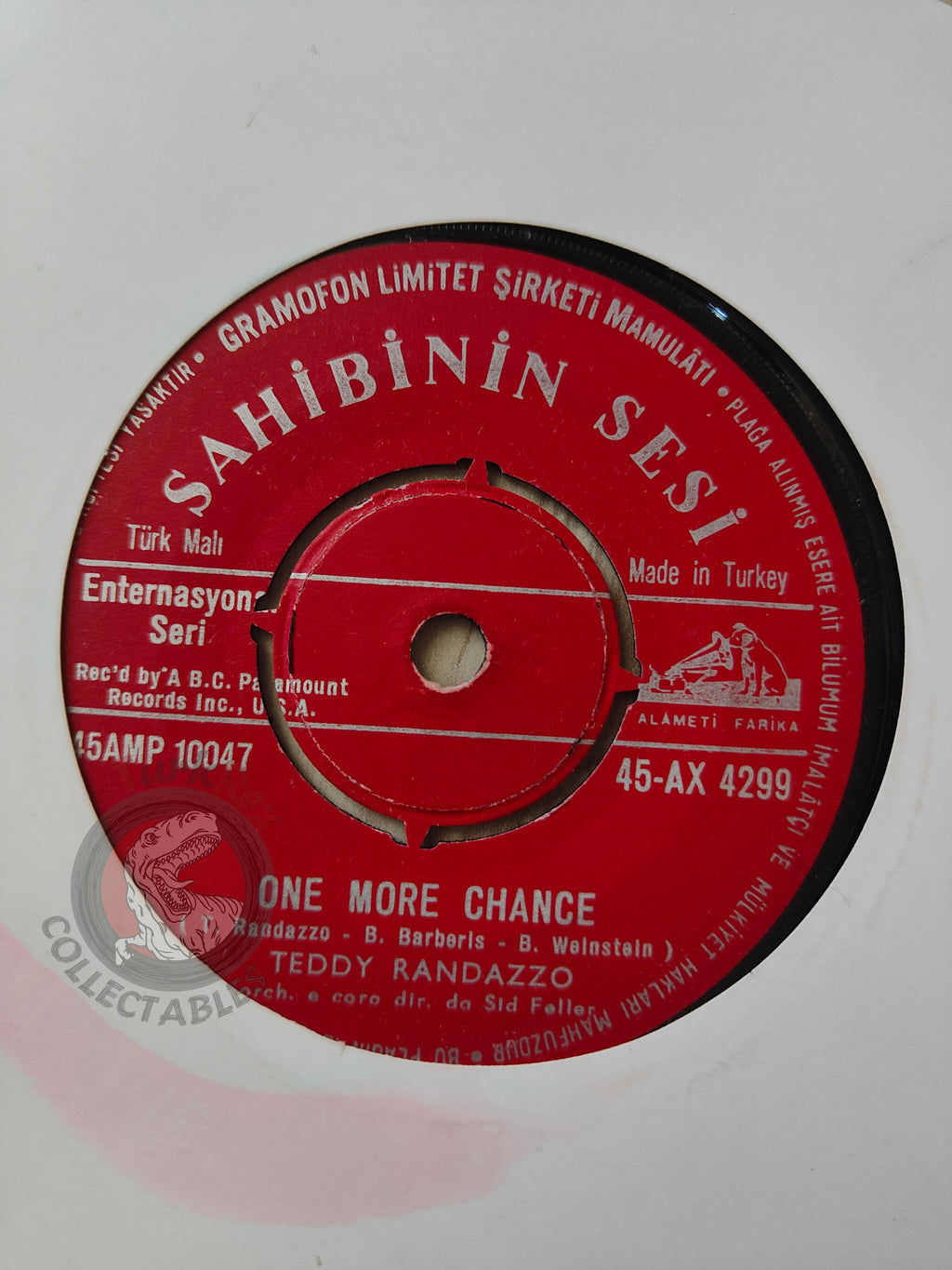 Teddy Randazzo – One More Chance 7" Turkish Pressing Vinyl Turkey Edition