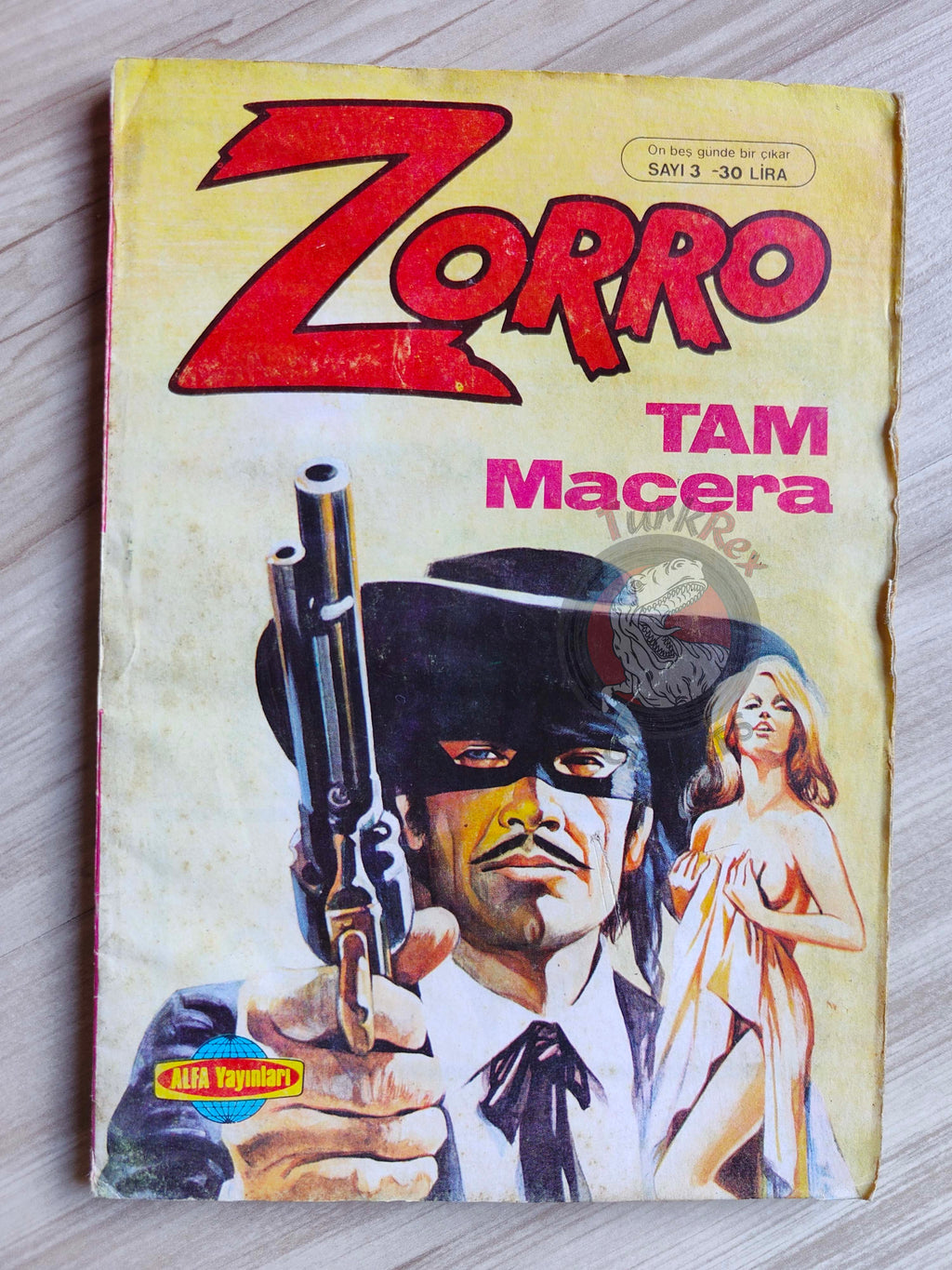 Zorro #3 1980s Turkish Comic Turkey Il Segno di Zorro
