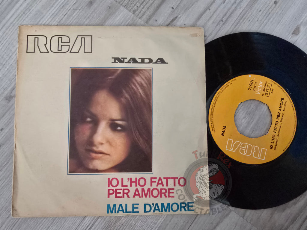 Nada – Io L'Ho Fatto Per Amore 7" Turkish Pressing Vinyl Turkey Edition