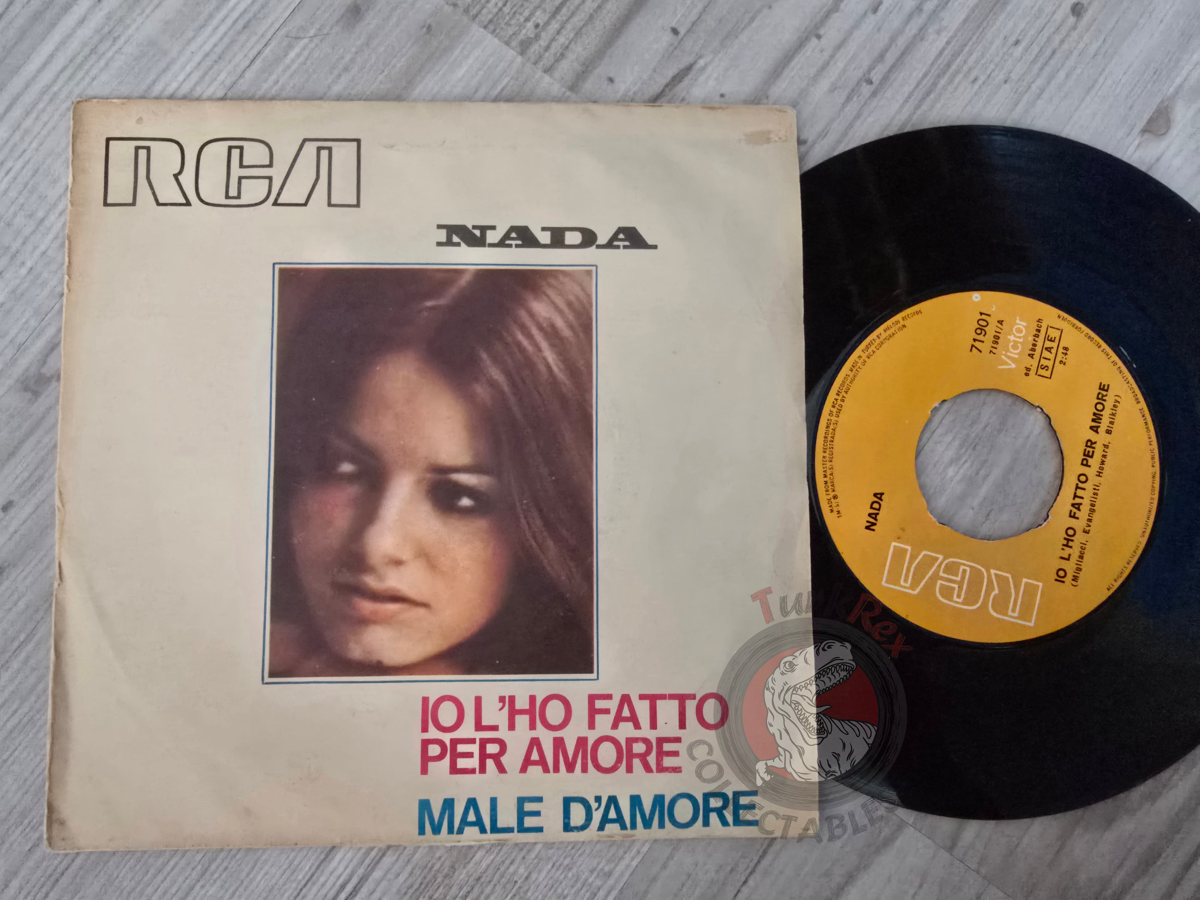 Nada – Io L'Ho Fatto Per Amore 7" Turkish Pressing Vinyl Turkey Edition