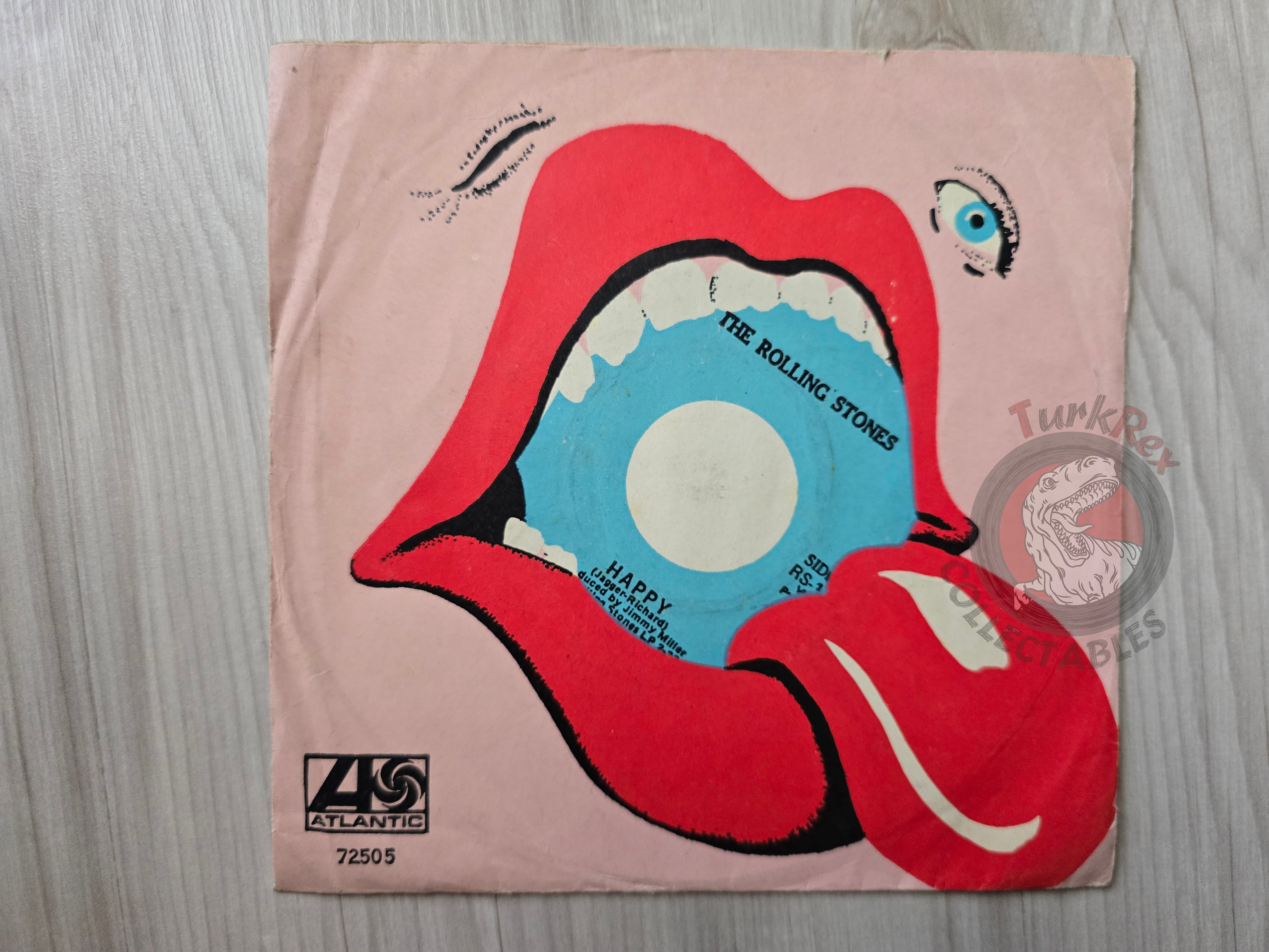 The Rolling Stones – Happy / All Down The Line 7" Turkish Pressing Cover Only Turkey Edition