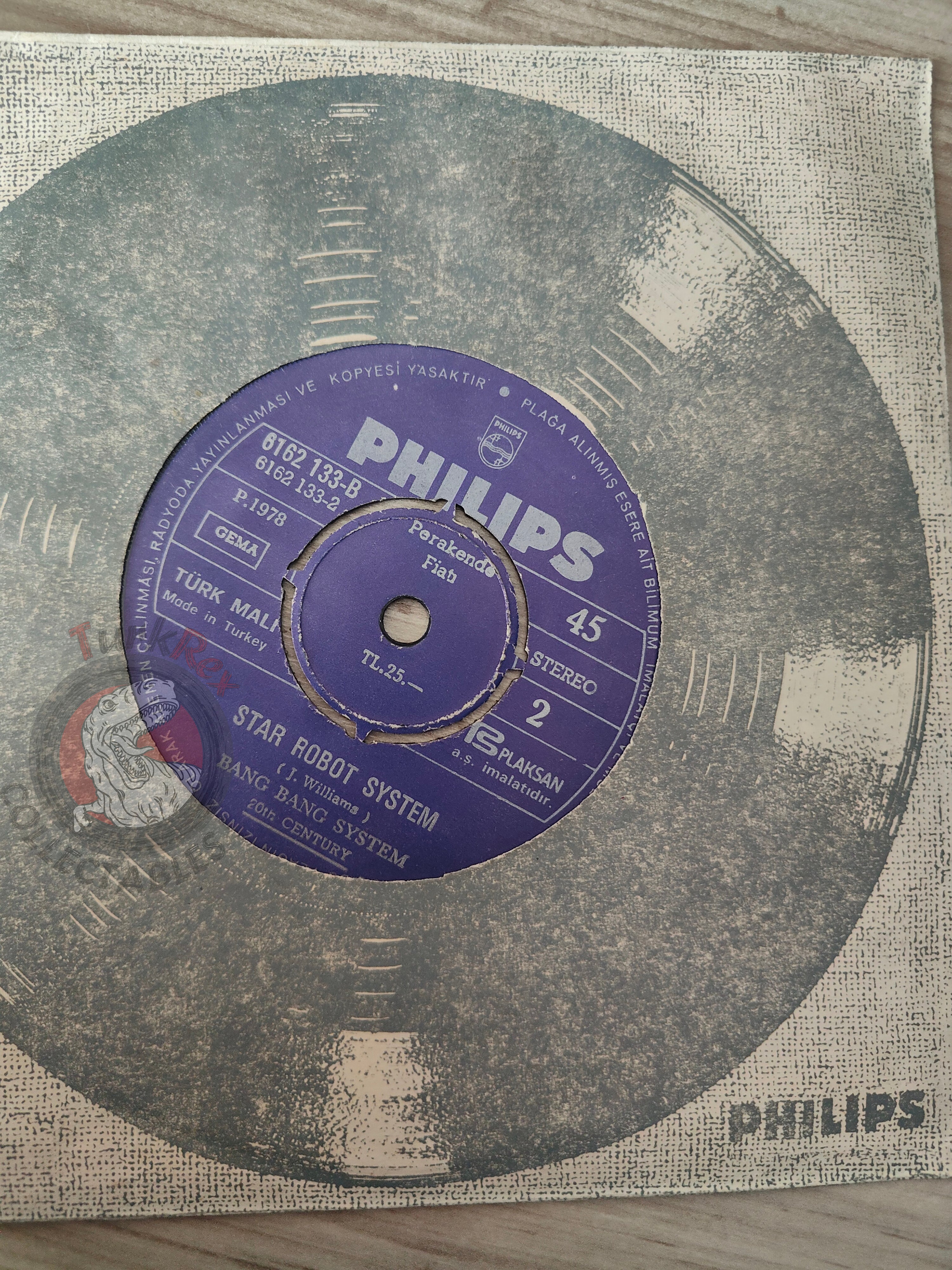 Bang Bang Robot – Star Wars (Main Title) / Star Robot System 7" Turkish Pressing Vinyl Turkey Edition