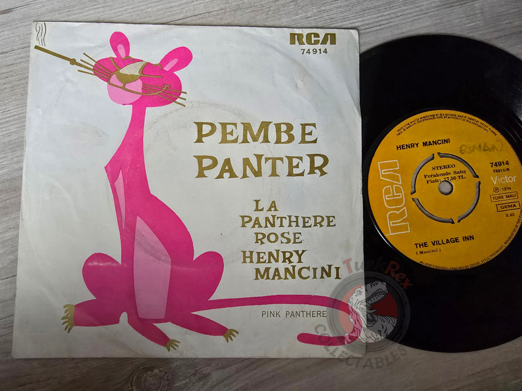 Henry Mancini – Pink Panther La Panthere Rose 7" Turkish Pressing Vinyl Turkey Edition