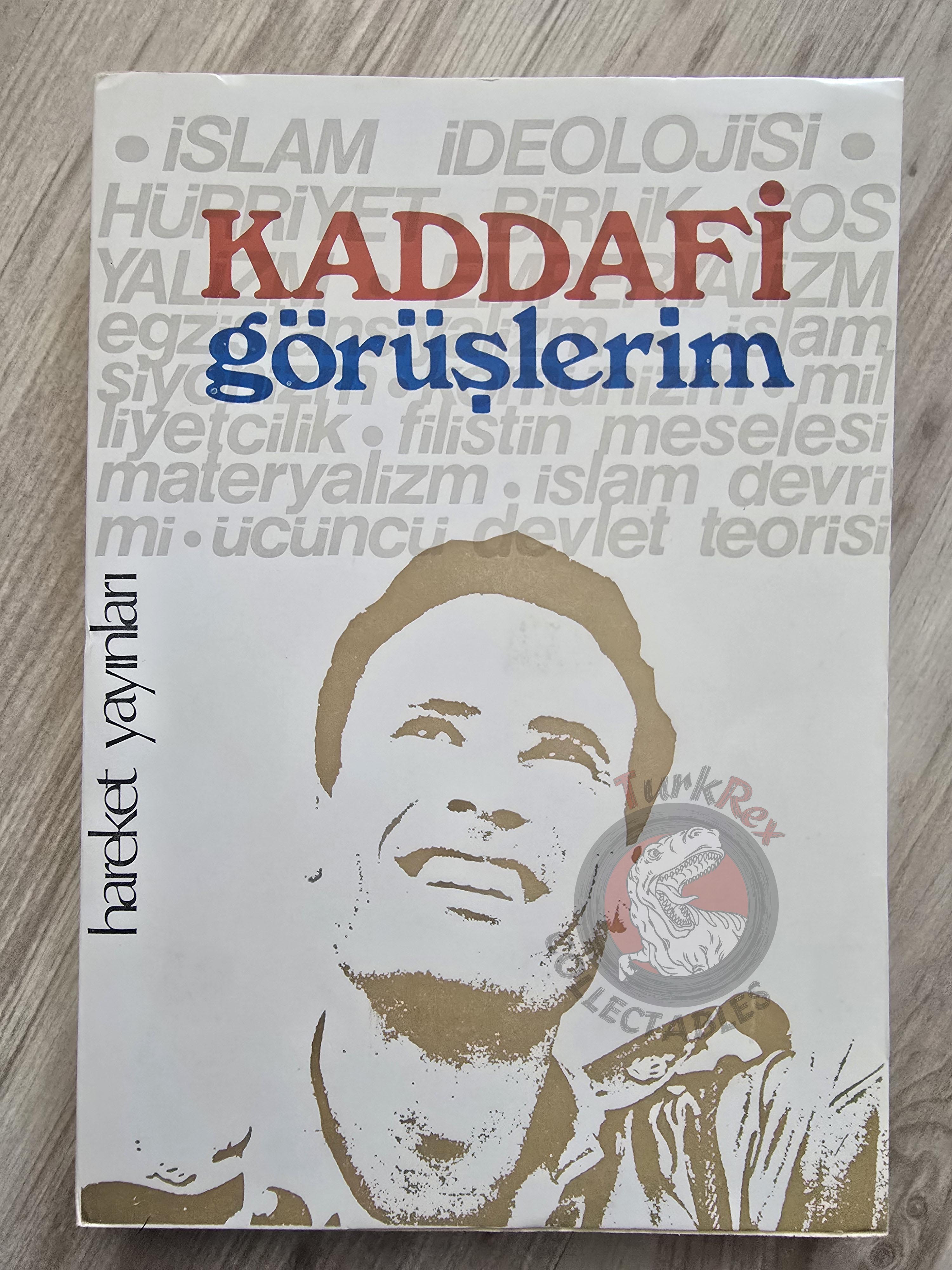 Muammer Kaddafi - My Views Libya Propaganda 1975 Turkish Book Turkey Gaddafi