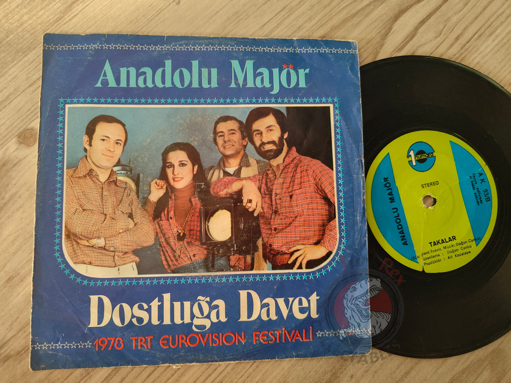 Anadolu Majör – Dostluğa Davet 7" Turkish Pressing Vinyl Turkey Edition Eurovision
