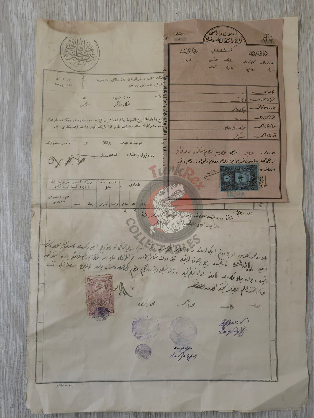 Ottoman 1911 Land Deed Field in Manisa Kırkağaç Armenian Quarter Title Deed Armenia