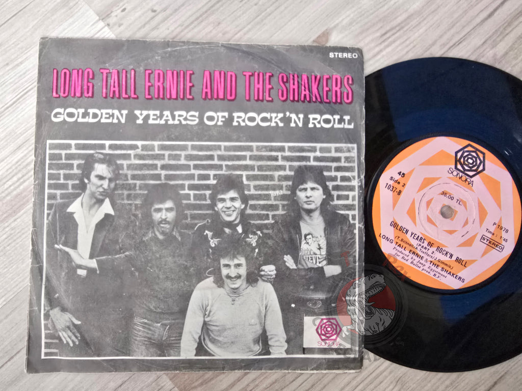 Long Tall Ernie And The Shakers – Golden Years Of Rock 'N Roll 7" Turkish Pressing Vinyl Turkey Edition